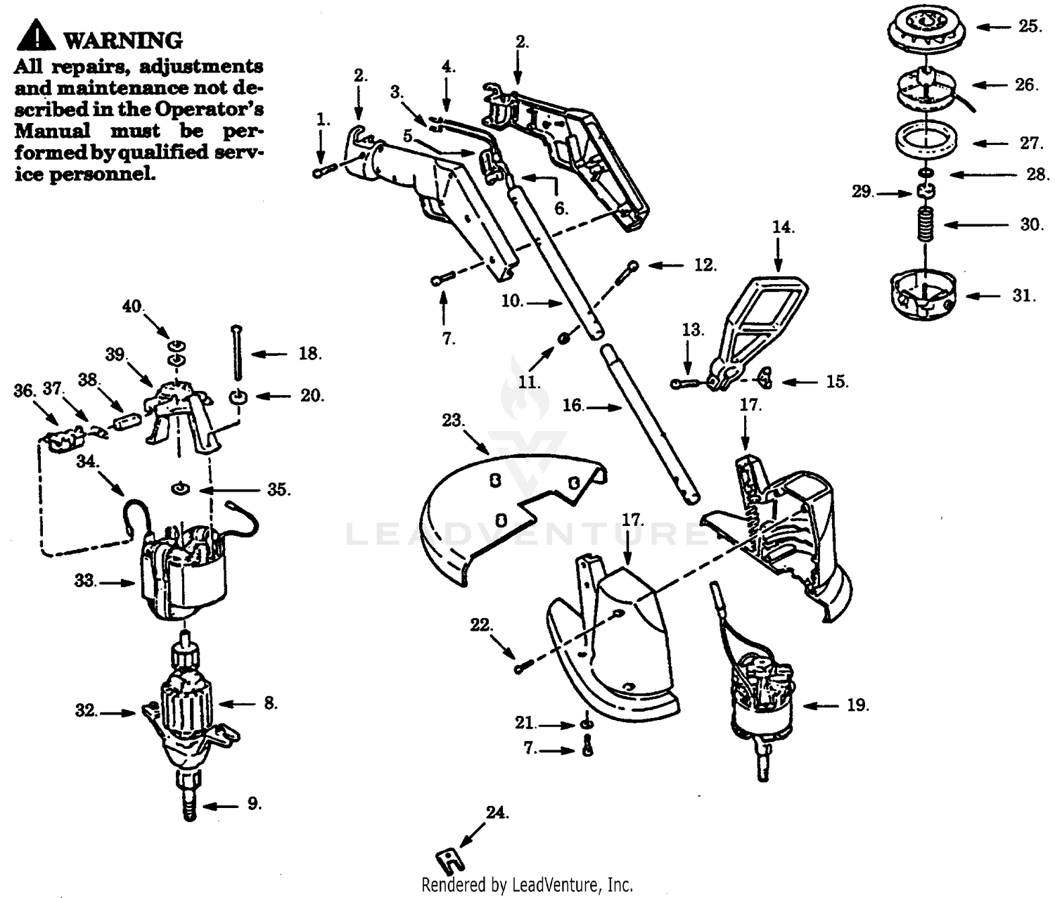 TRIMMER/BRUSHCUTTER ASSEMBLY