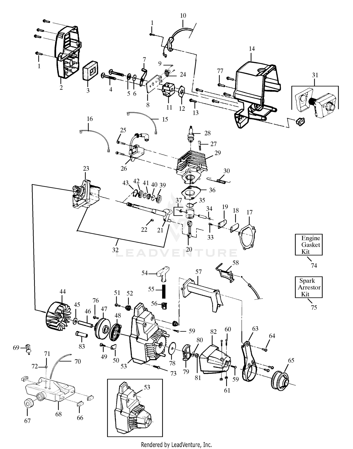 Engine Block & Shroud