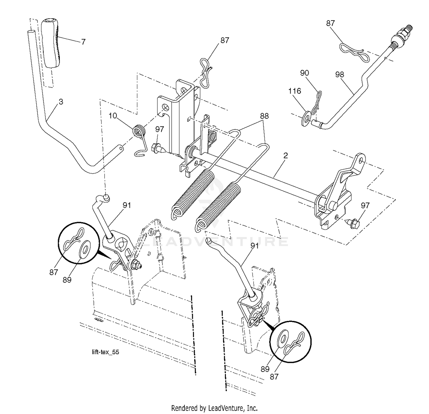MOWER LIFT / DECK LIFT
