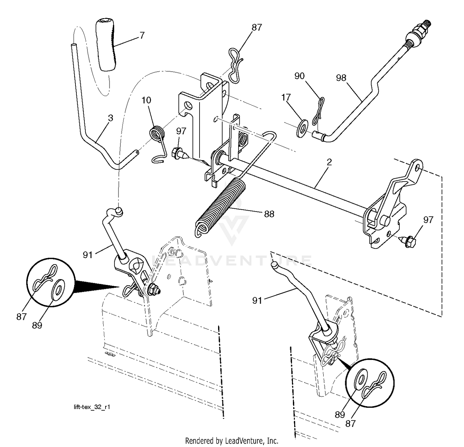 MOWER LIFT / DECK LIFT