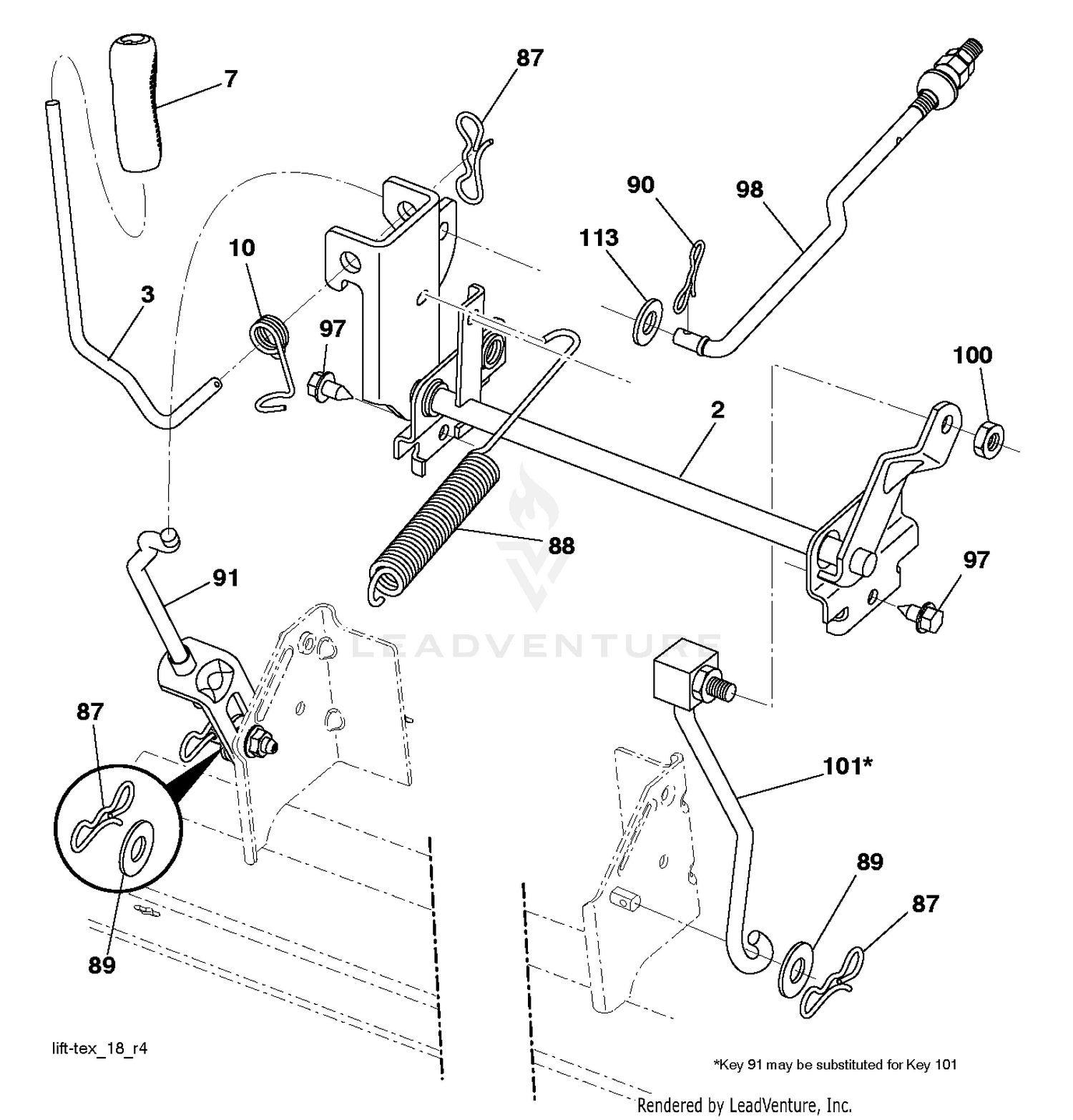 MOWER LIFT / DECK LIFT