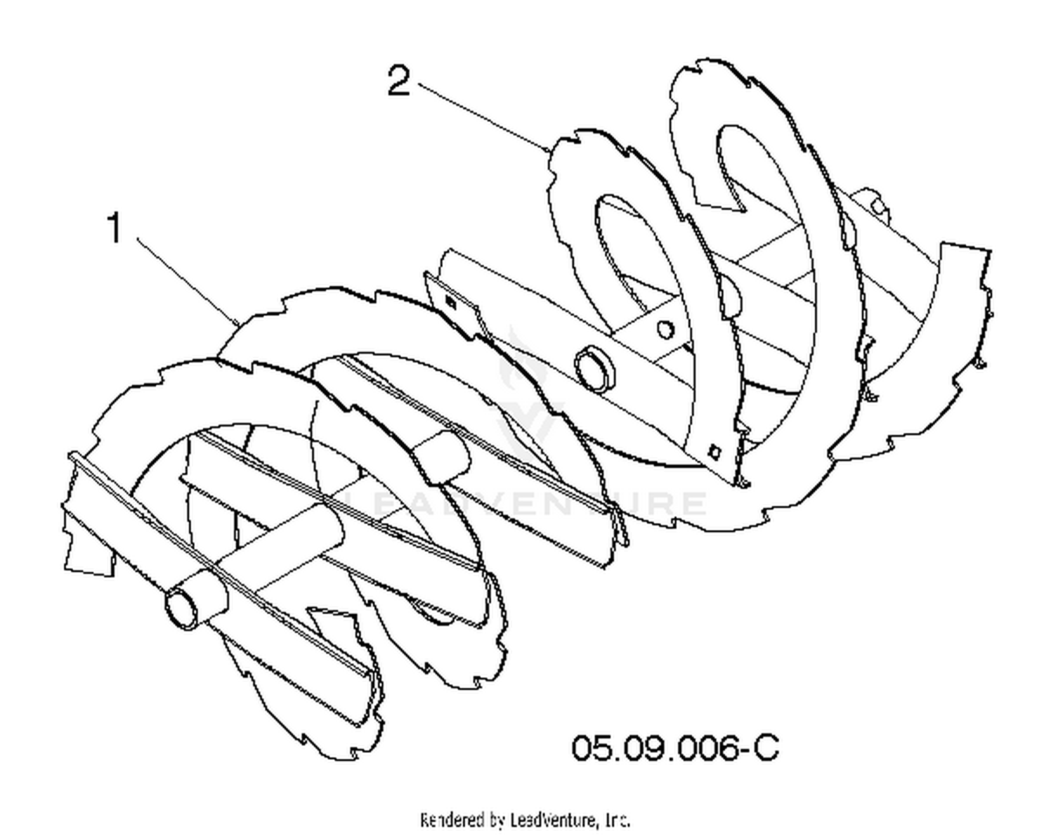 AUGER HOUSING IMPELLER