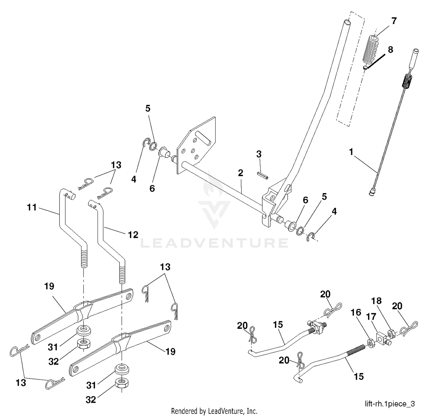 MOWER LIFT / DECK LIFT