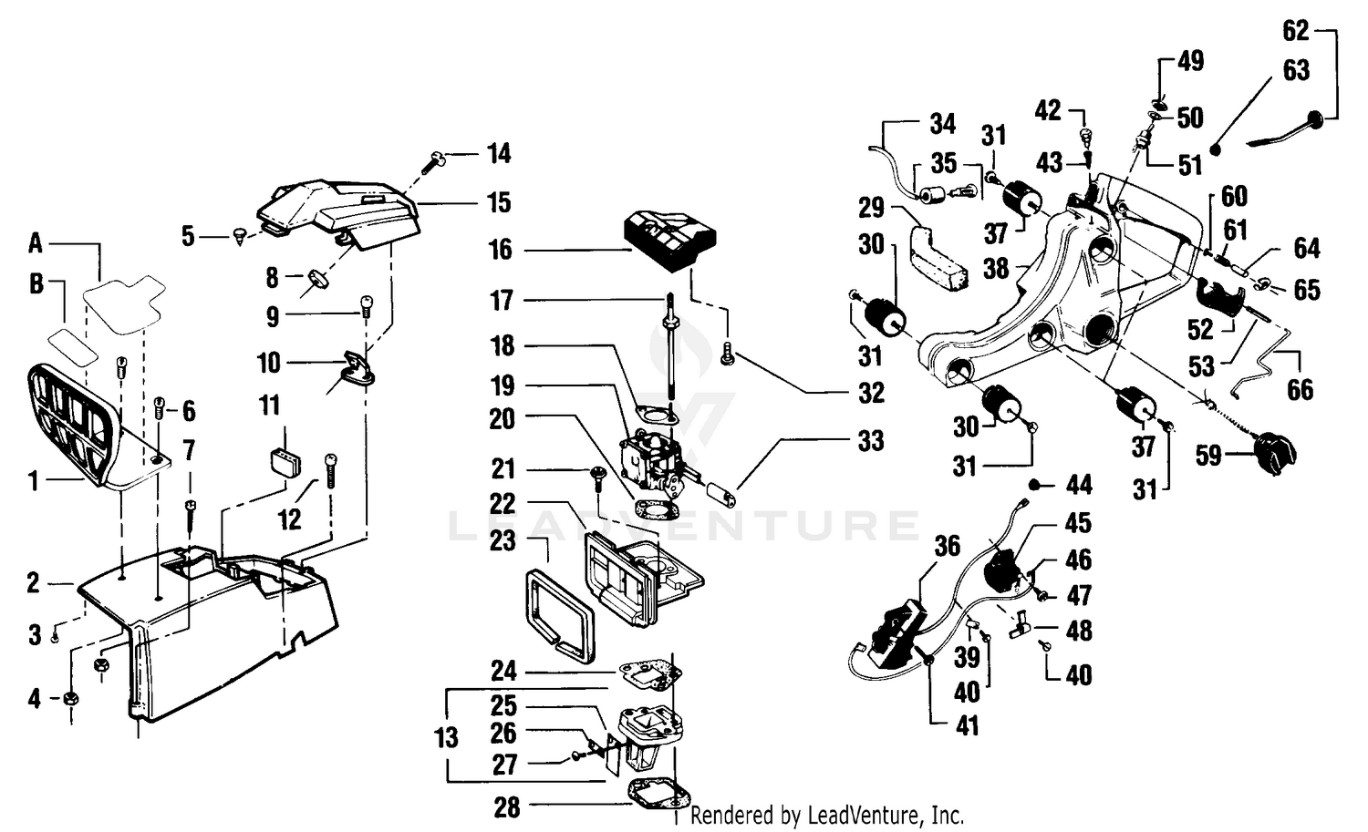 HANDGUARD, AIR FILTER, FUEL SYSTEM