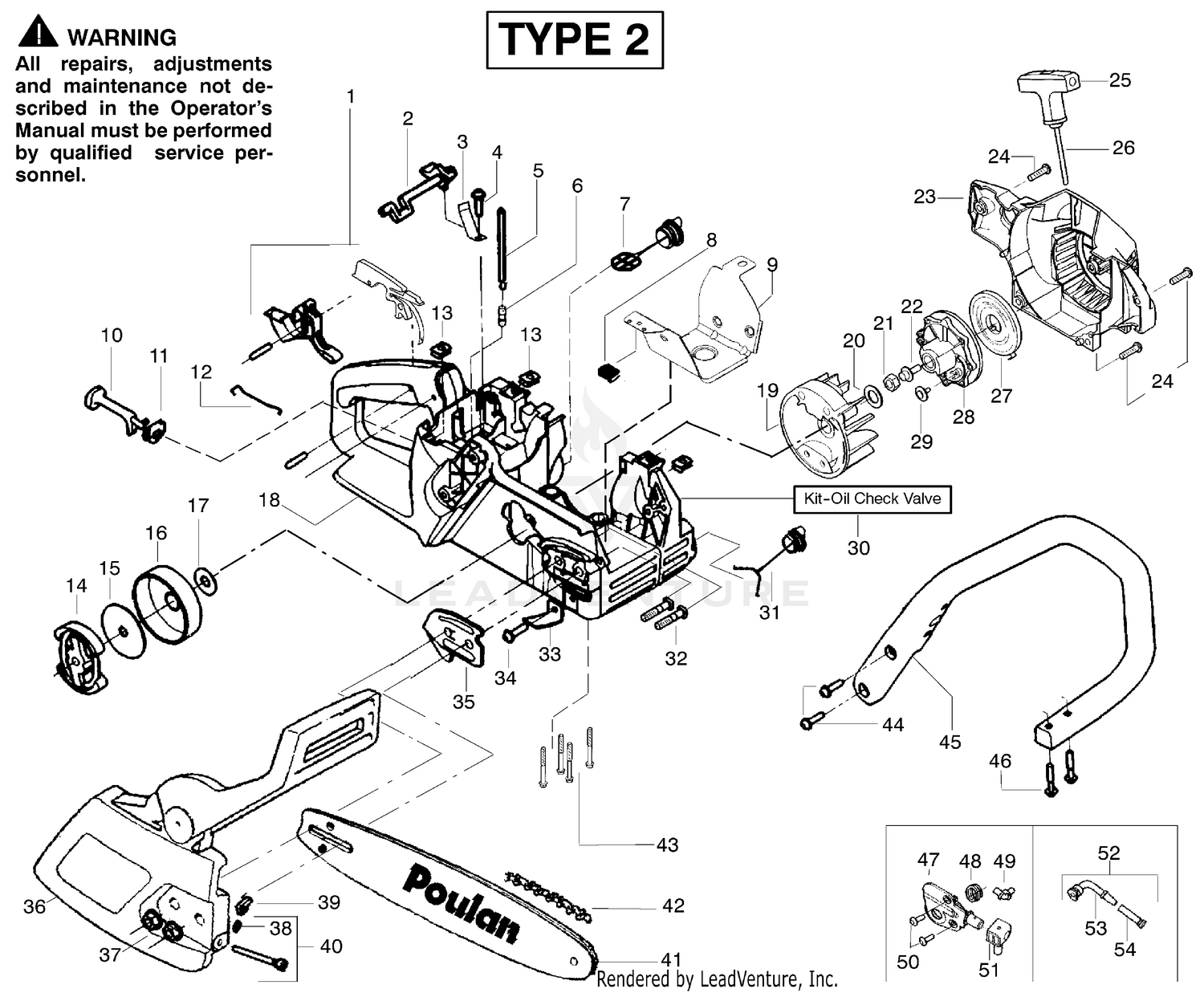 Handle, Chassis & Bar Assembly Type 2