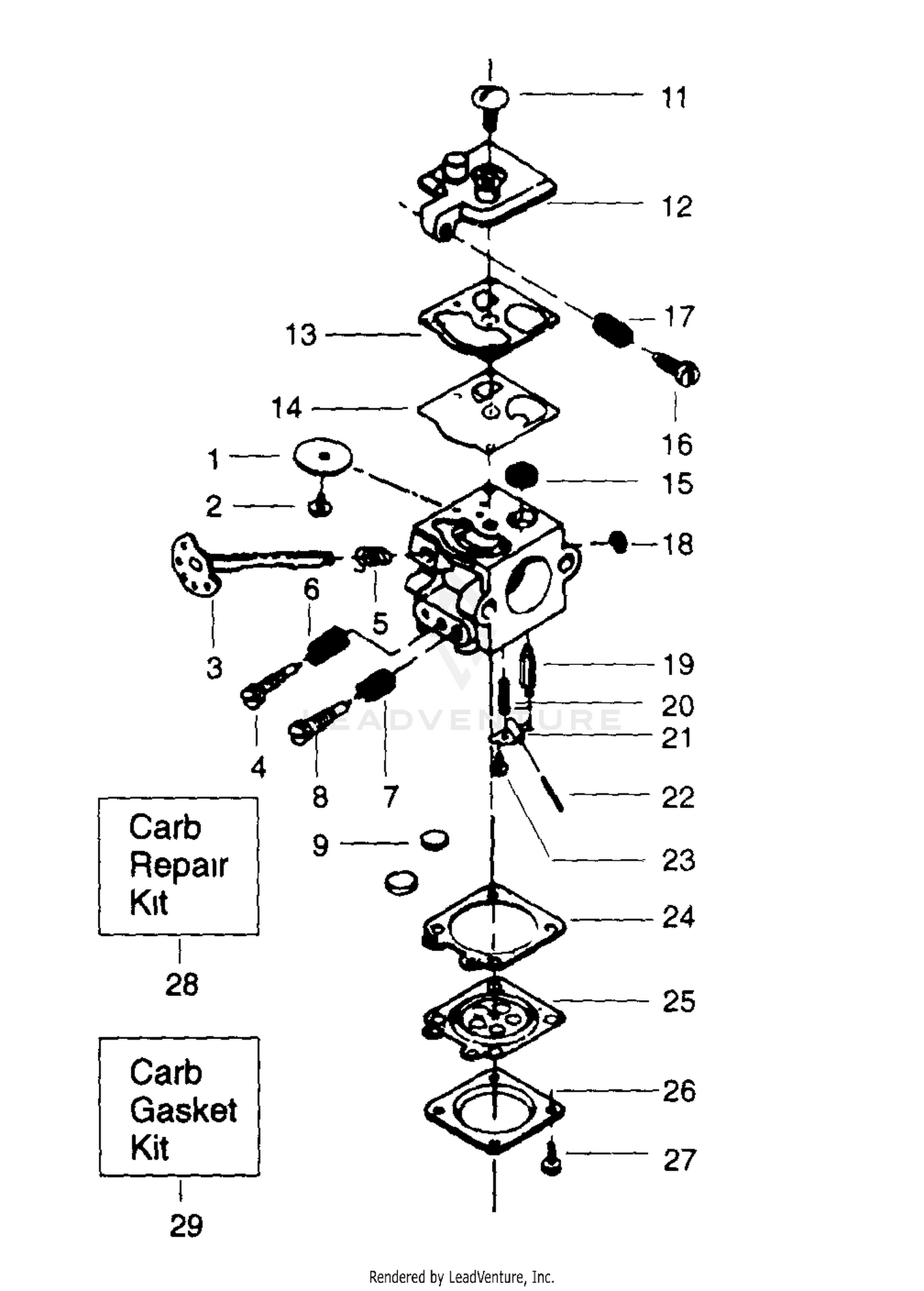 CARBURETOR WT-3 REPLACED BY WT-20