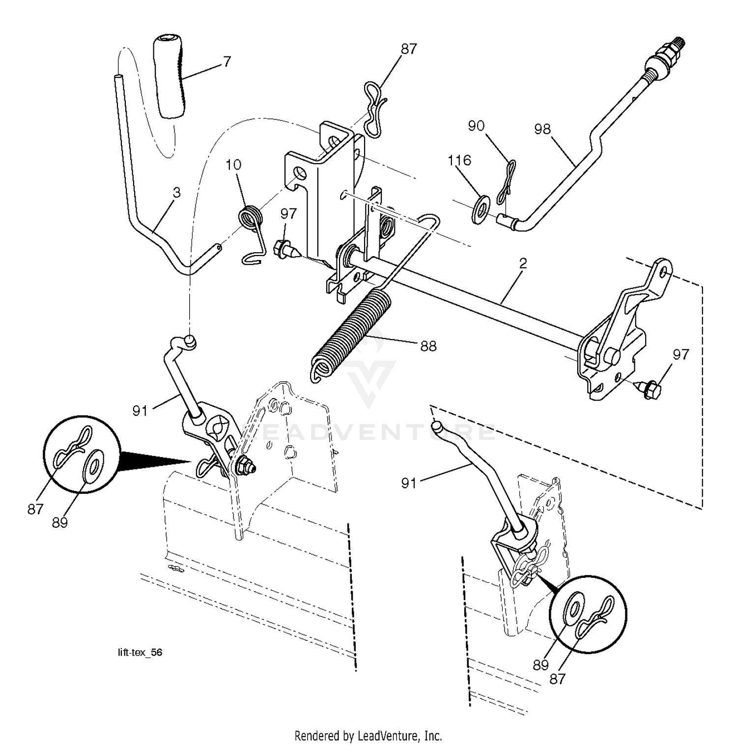 MOWER LIFT / DECK LIFT