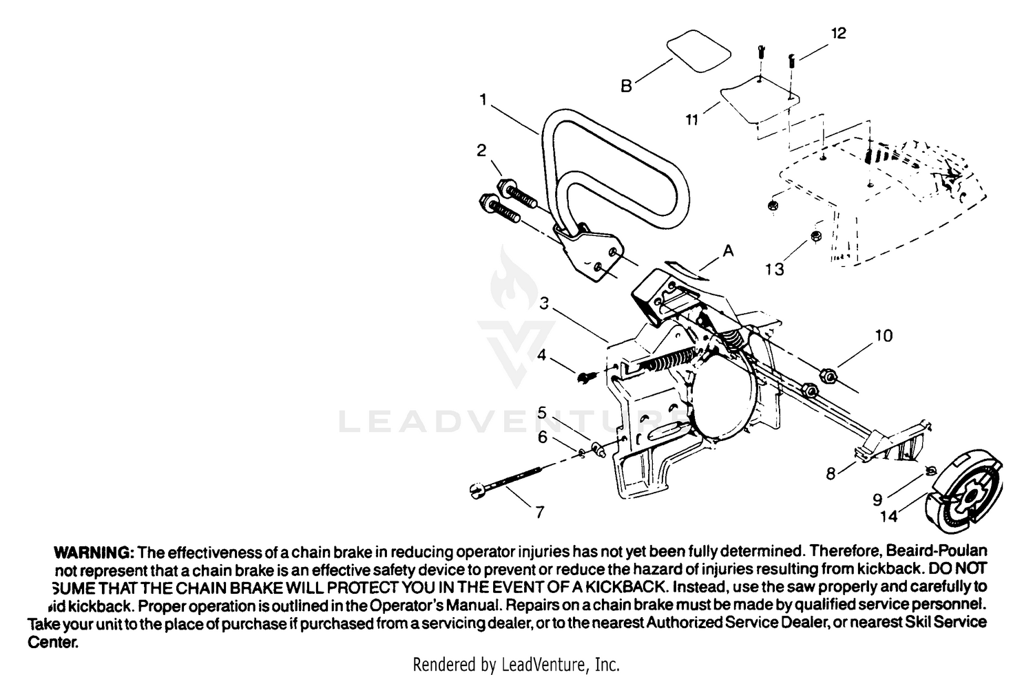 Chain Brake Assembly P/N 69208