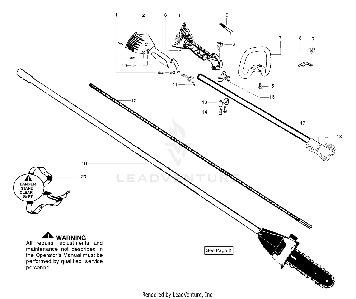 Handle & Pole Pruner Shaft Assembly