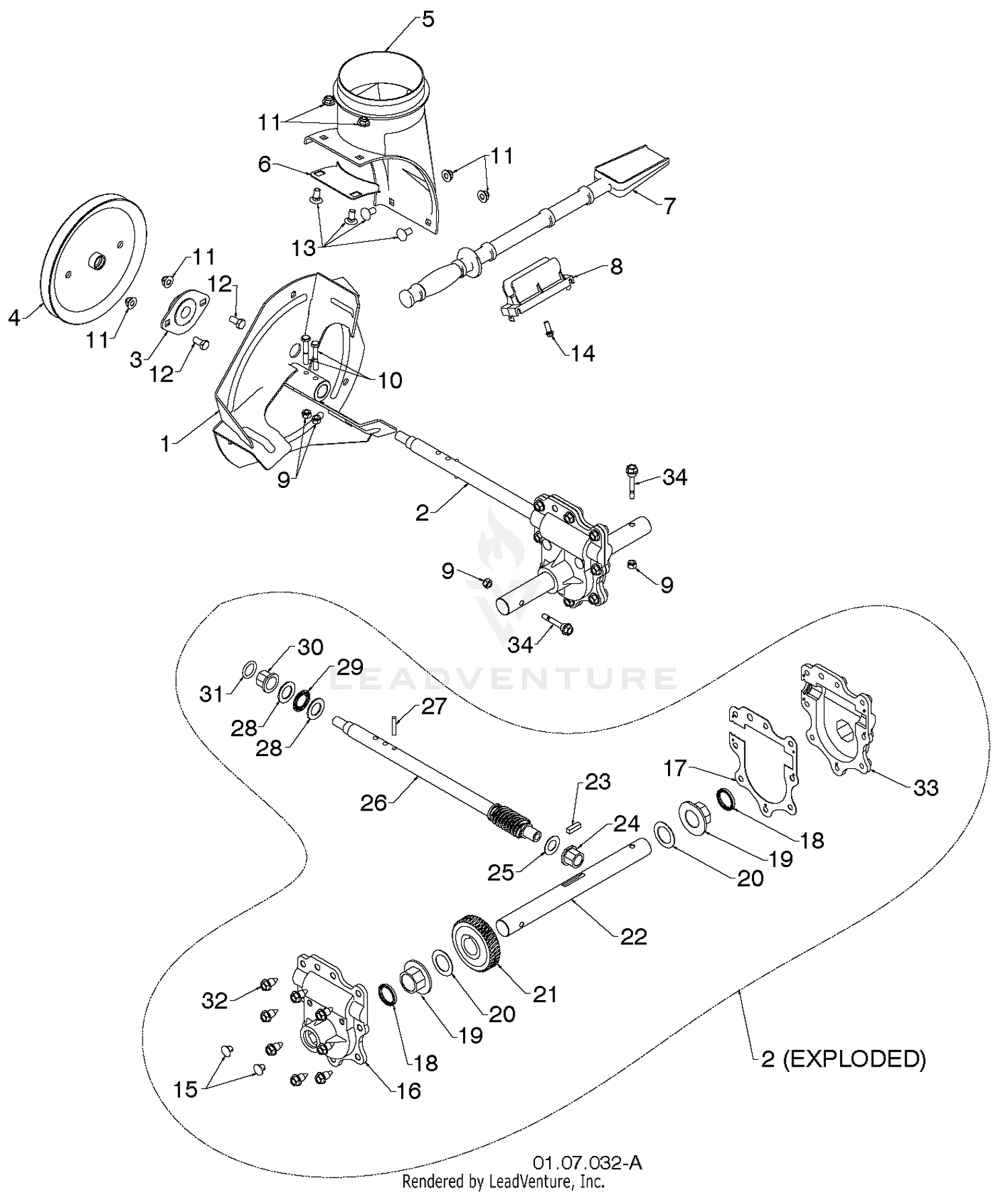 AUGER HOUSING IMPELLER