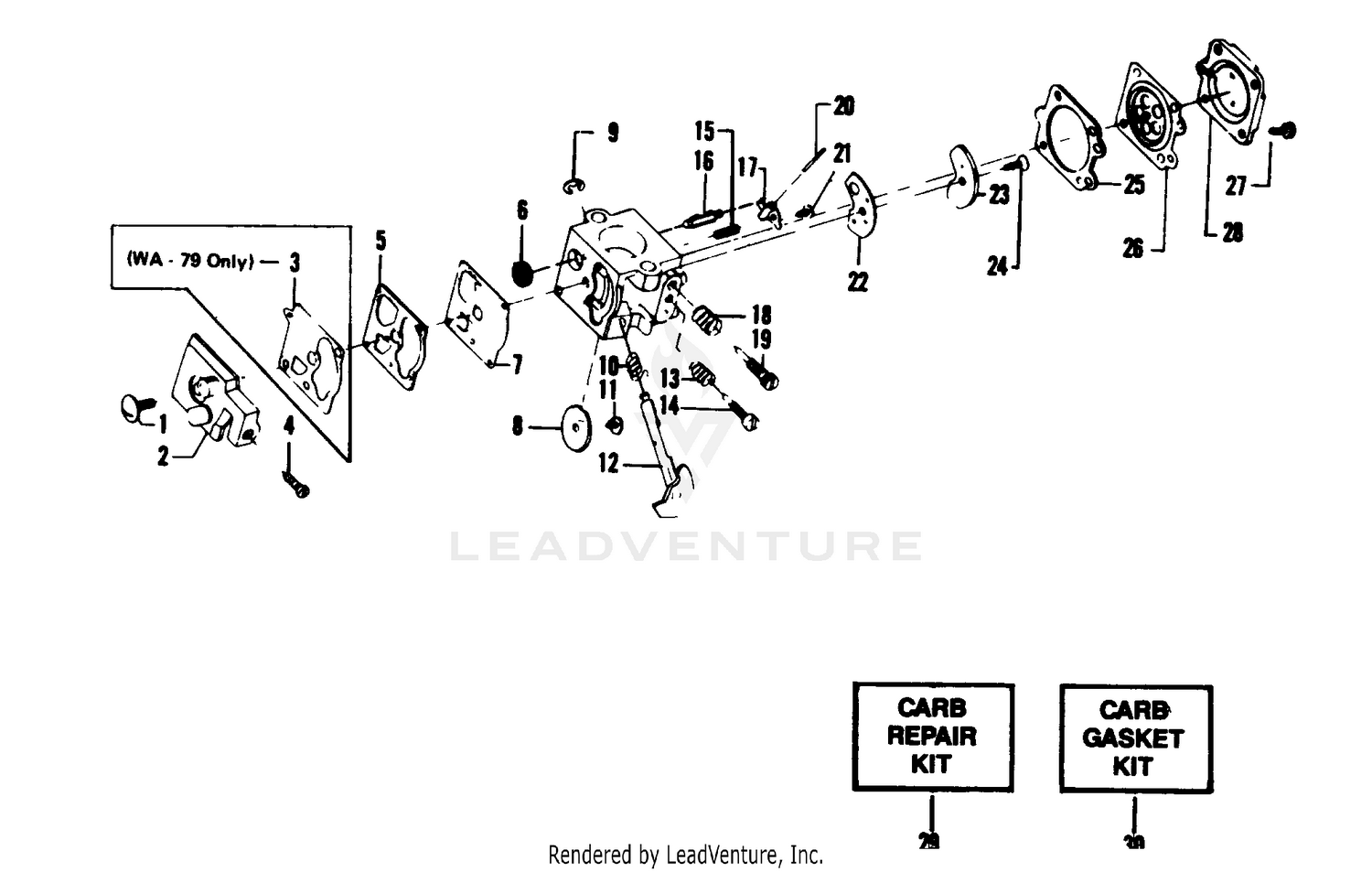 CARBURETORS WA-79 & 149
