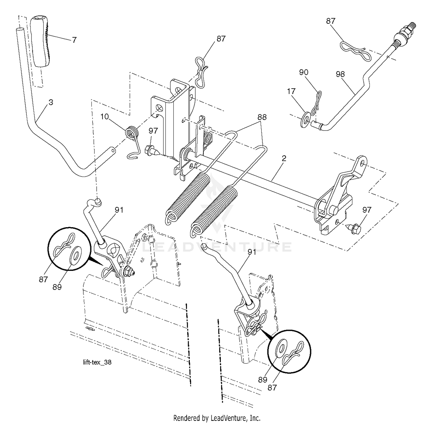 MOWER LIFT / DECK LIFT