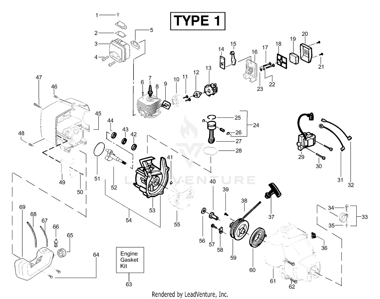 Engine Assembly Type 1