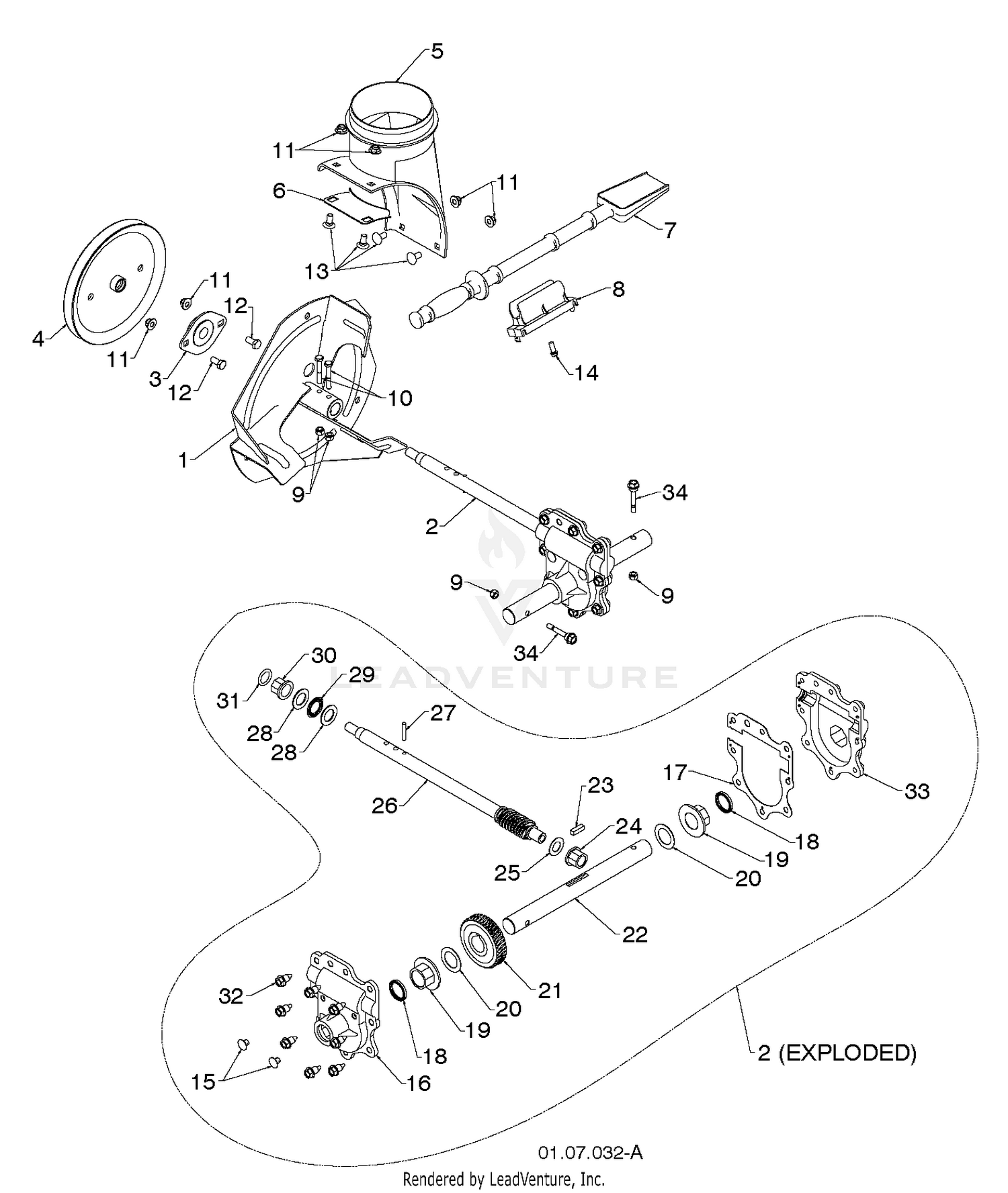 AUGER HOUSING IMPELLER