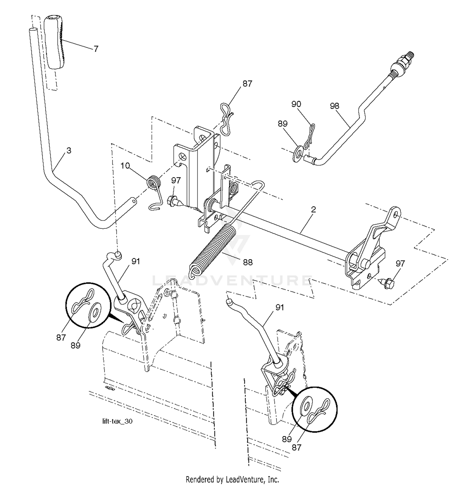 MOWER LIFT / DECK LIFT