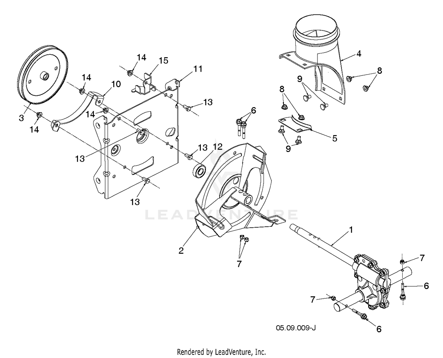 AUGER HOUSING IMPELLER