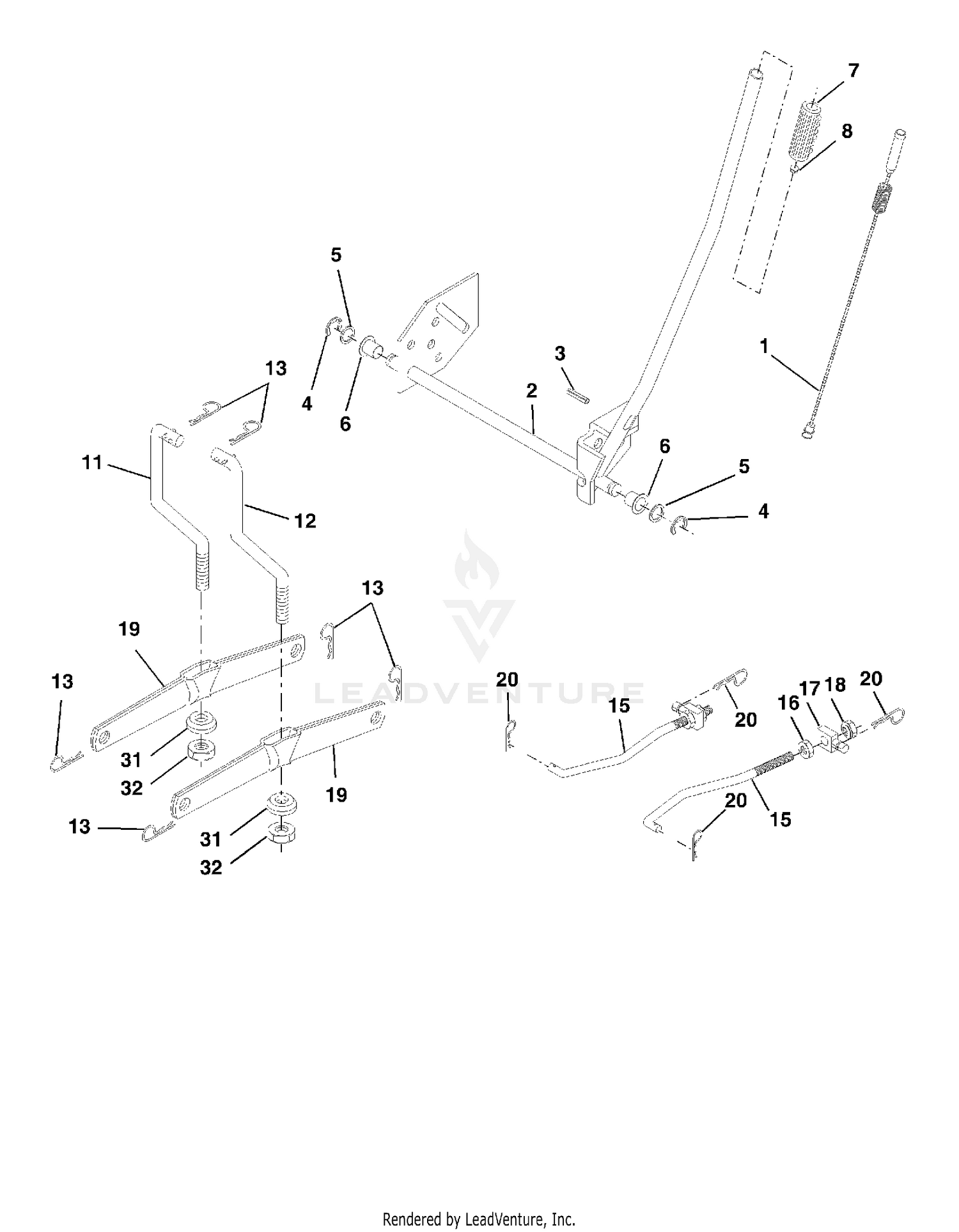 MOWER LIFT / DECK LIFT