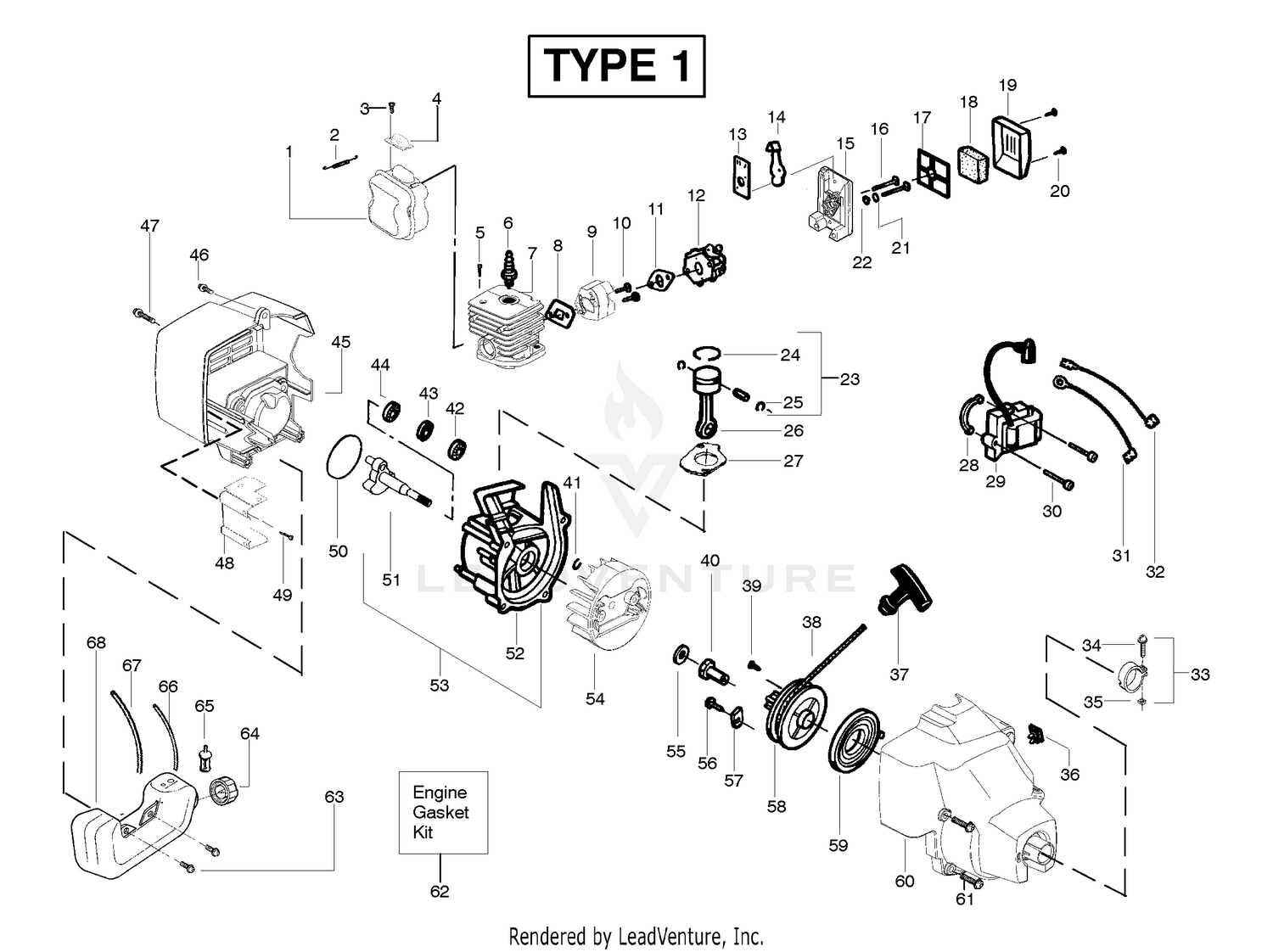 Engine Assembly Type 1