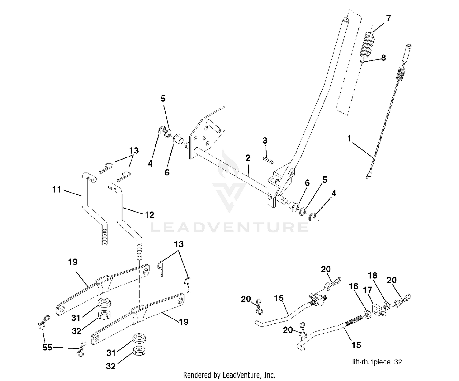 MOWER LIFT / DECK LIFT