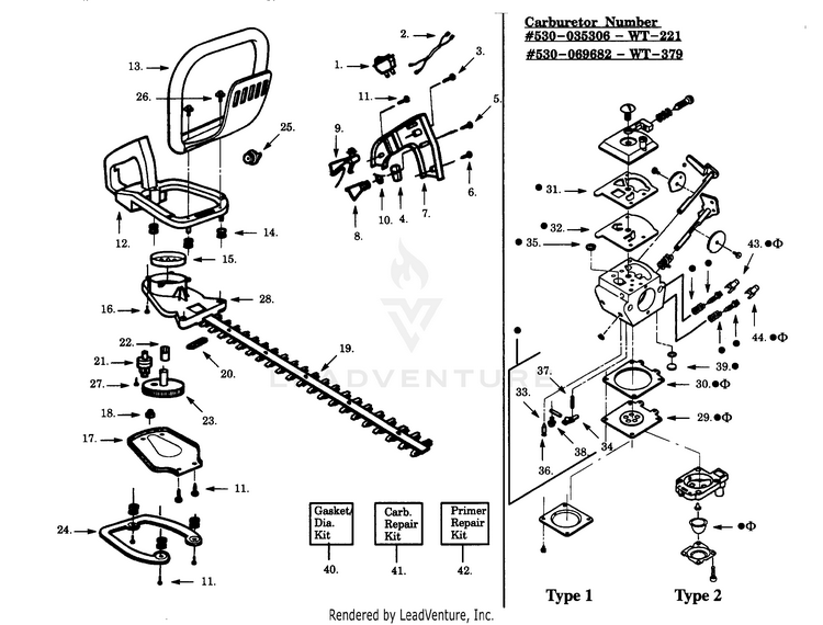 Weed Eater GHT17 Gas Hedge Trimmer