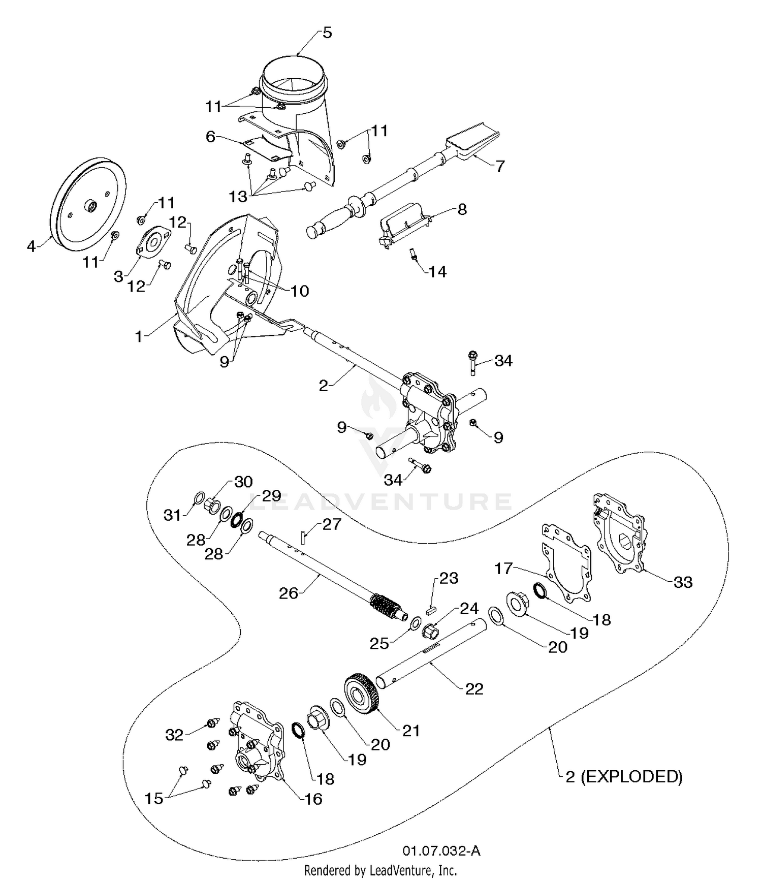 AUGER HOUSING IMPELLER