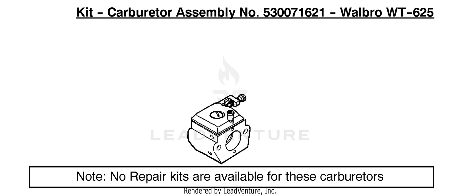 Carburetor Assembly Kit (WT-625) 530071621
