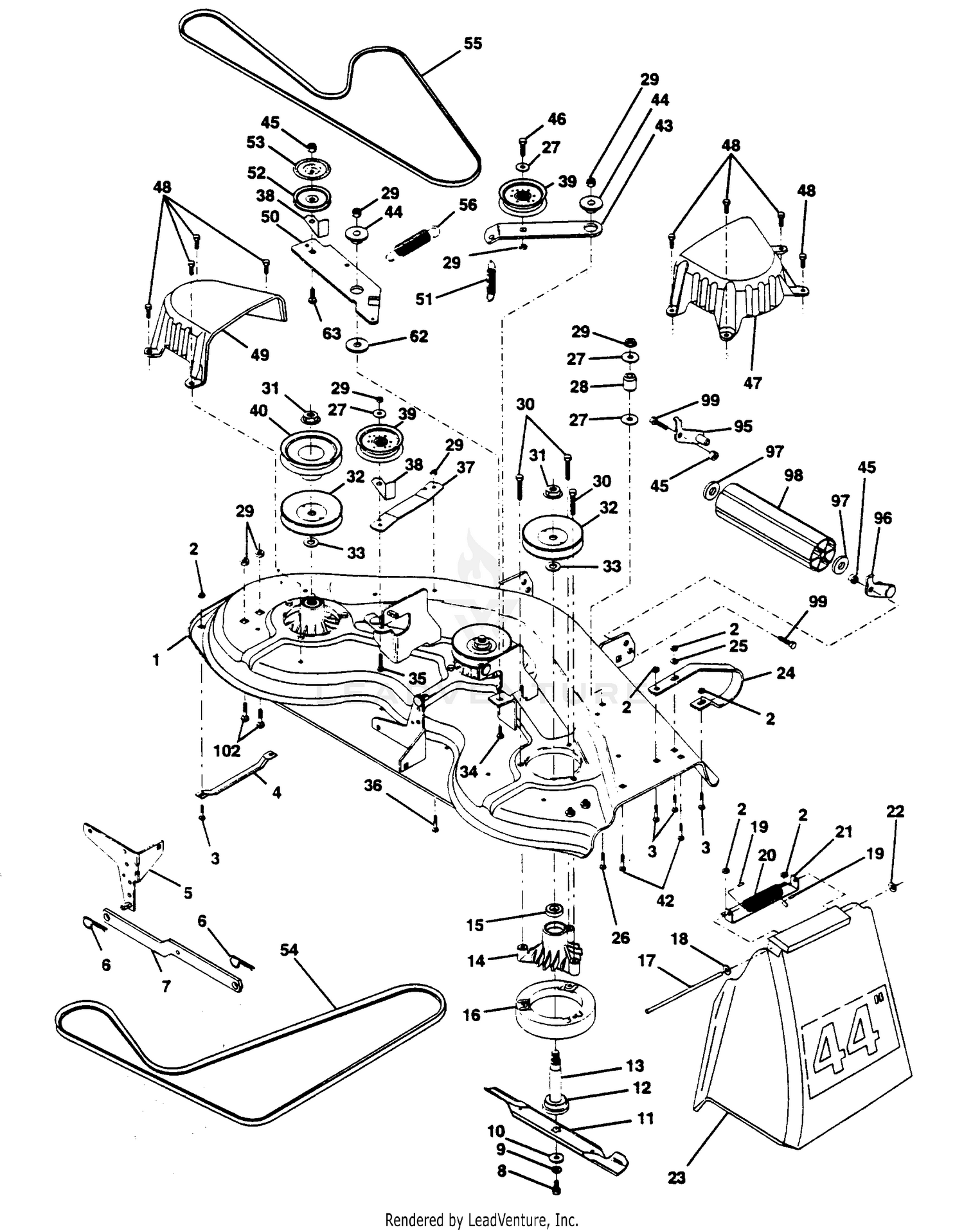 MOWER 44"