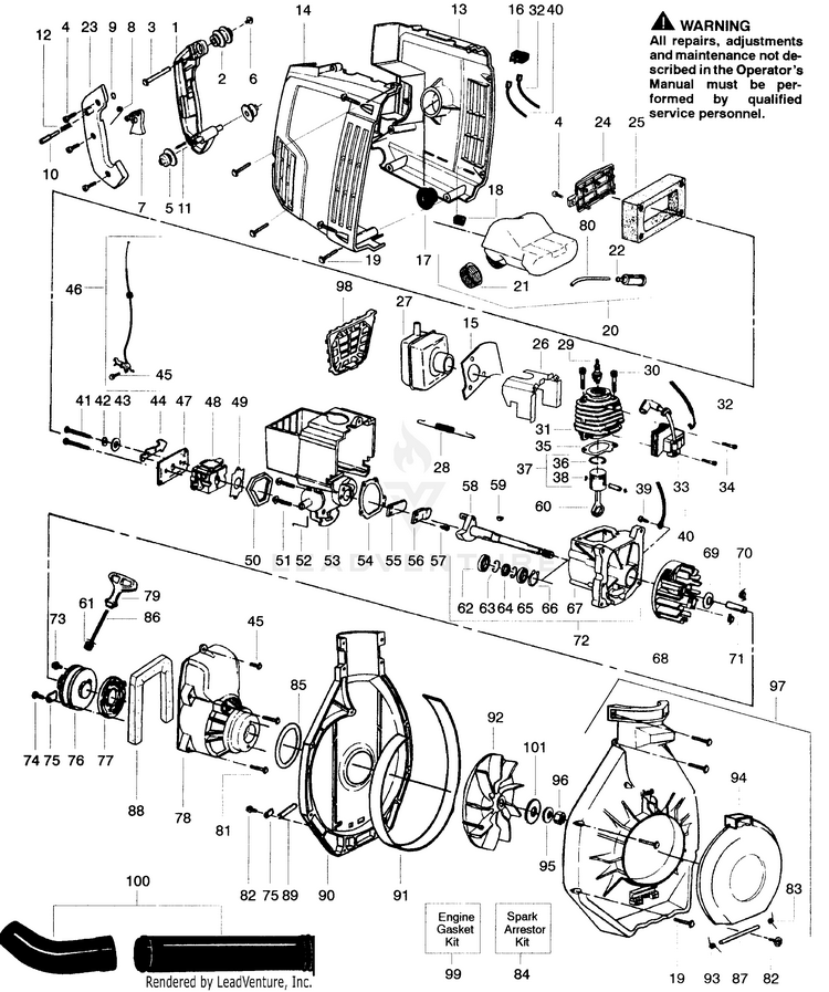 Weed Eater SB180BV Gas Blower