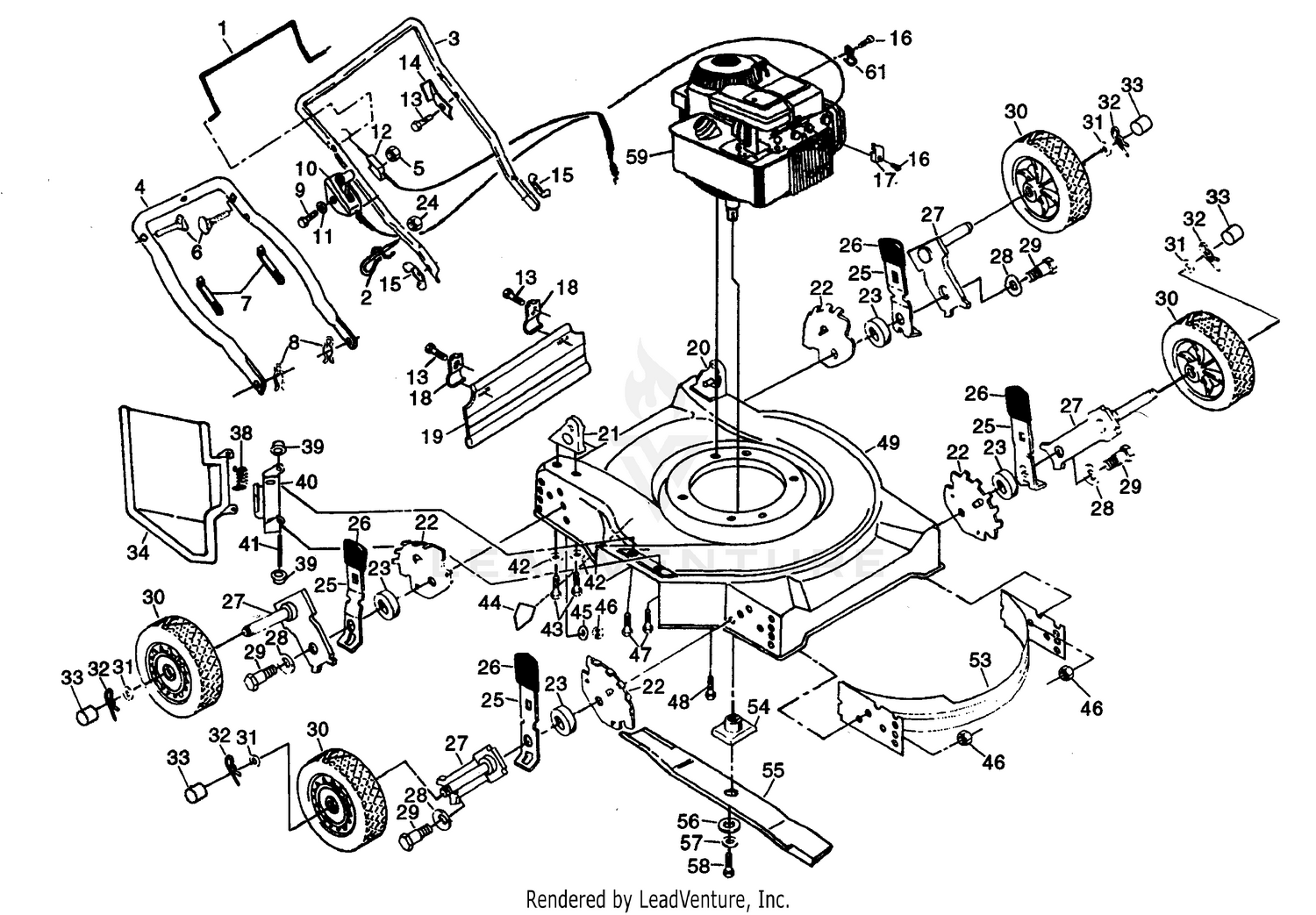 22" ROTARY LAWN MOWER