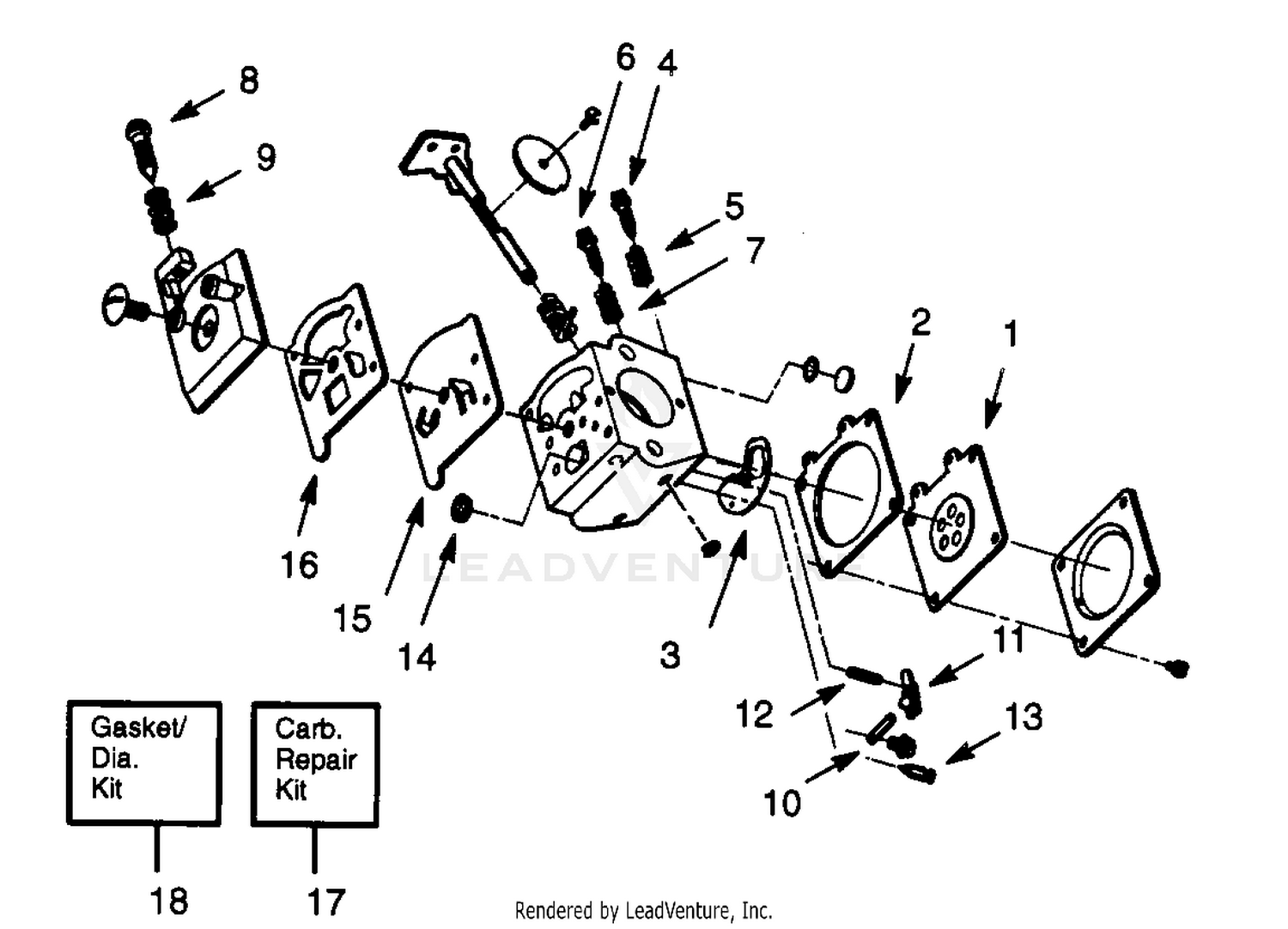 CARBURETOR WA-199 BREAKDOWN