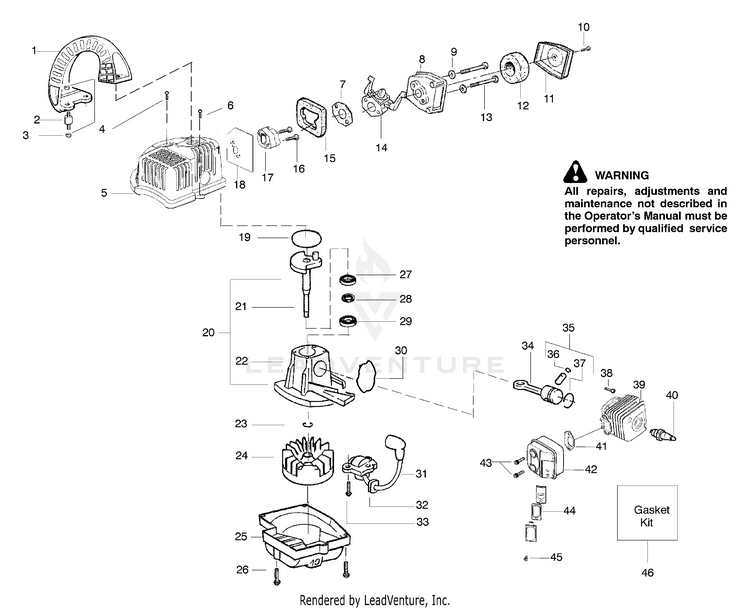 Weed Eater FL1500 Gas Blower Type 6, Featherlite