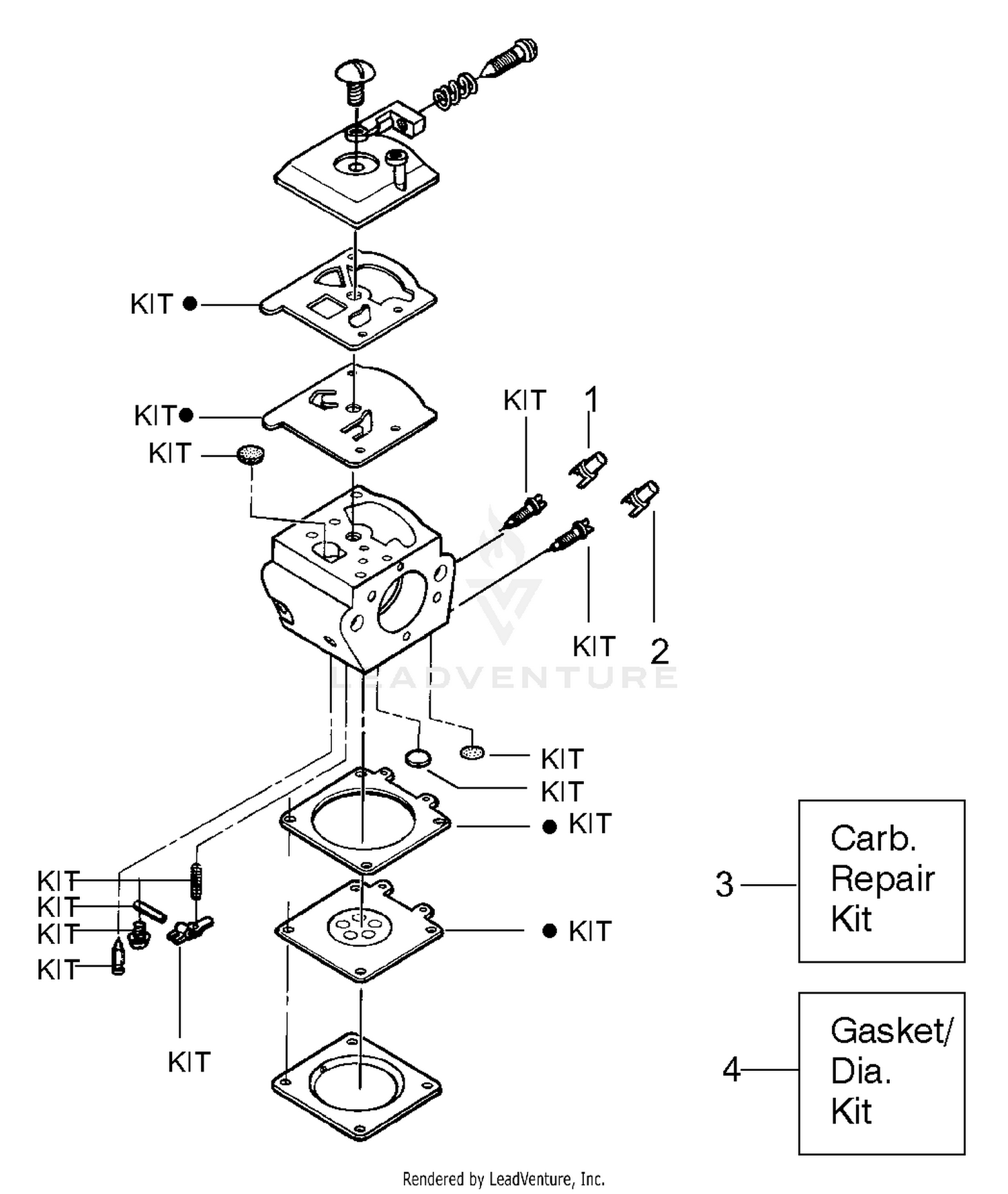 Carburetor Assembly - Zama C1Q-W8