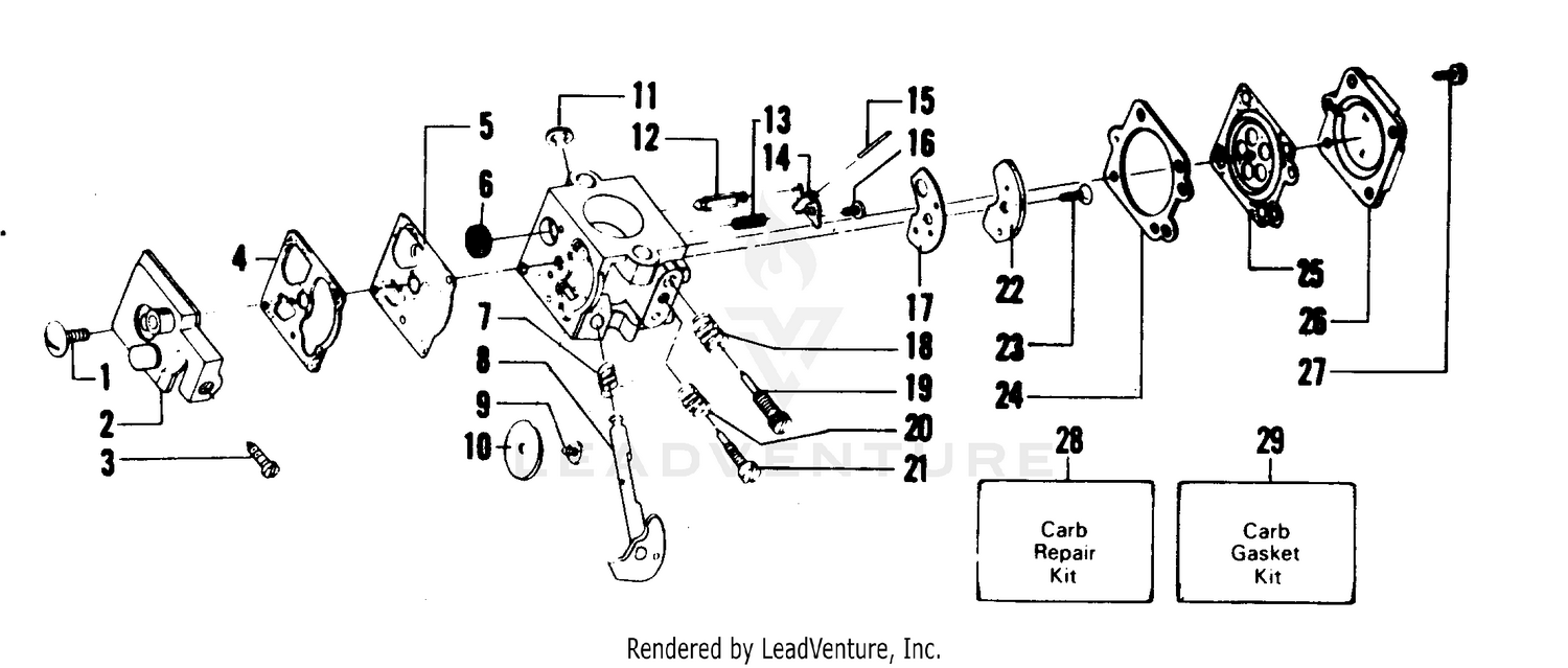 CARBURETOR WA-149 BREAKDOWN
