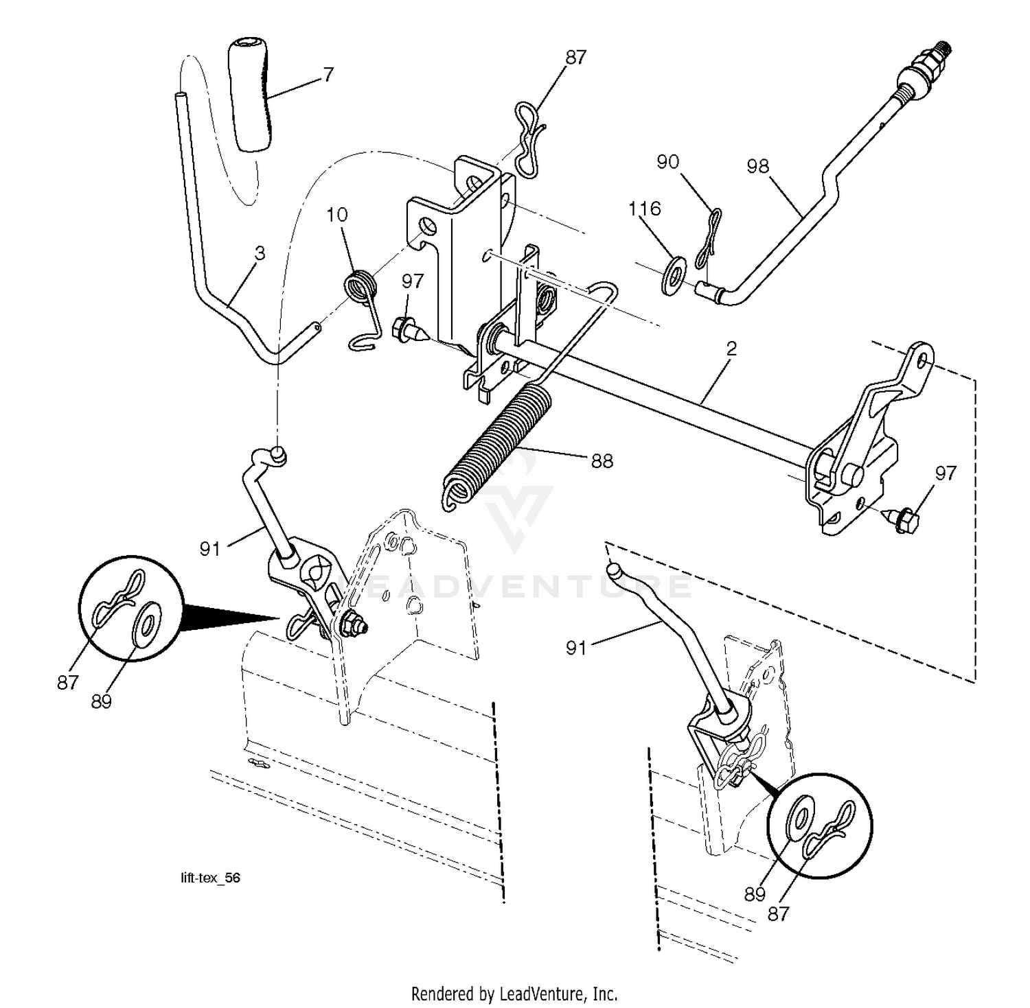 MOWER LIFT / DECK LIFT