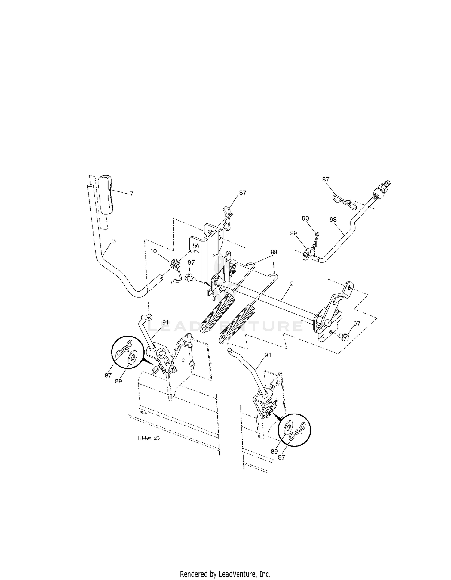 MOWER LIFT / DECK LIFT