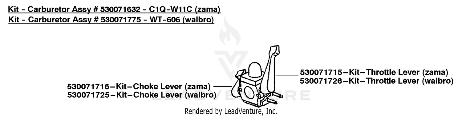 Kit - Carburetor Assy