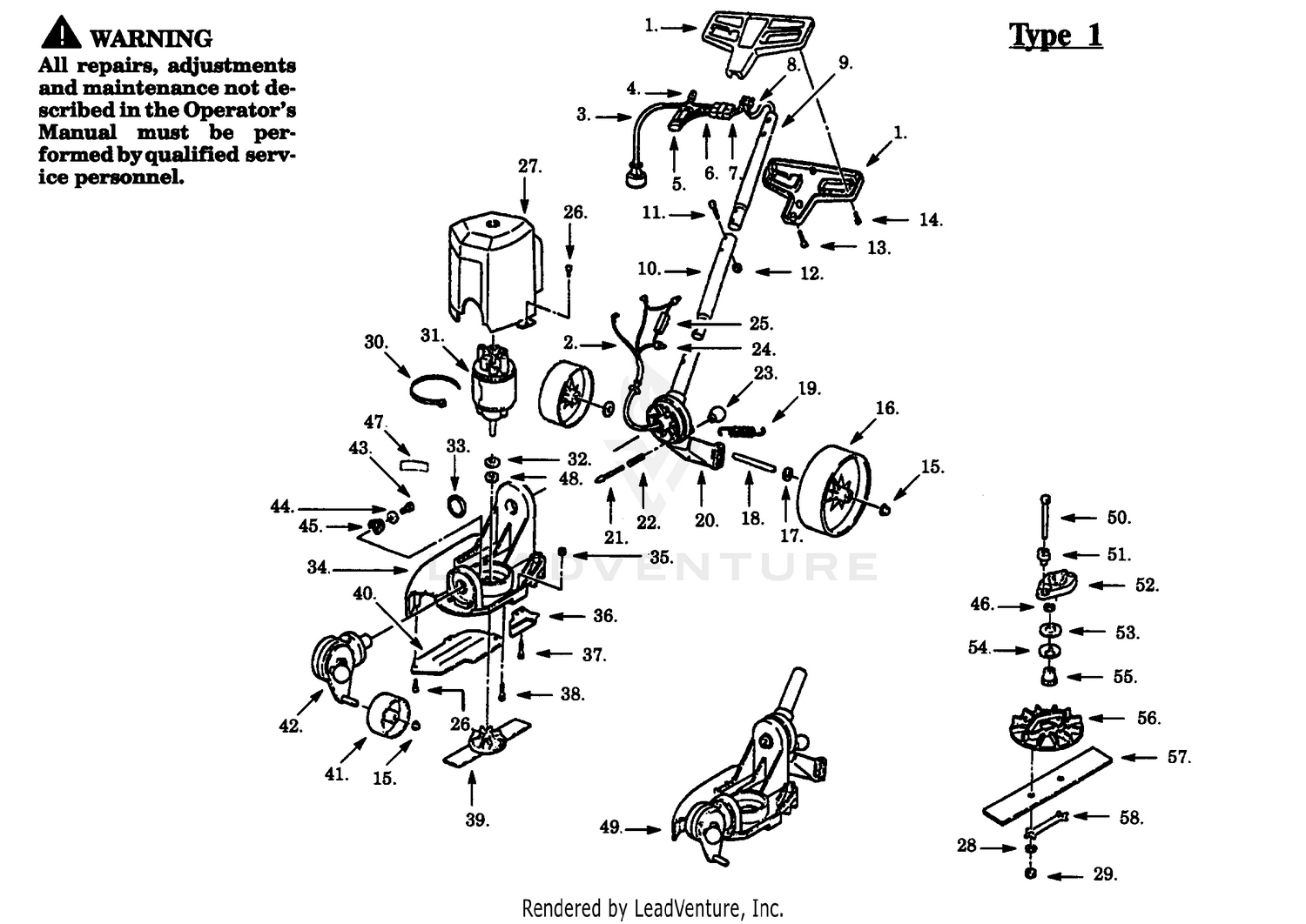 TRIMMER ASSEMBLY - TYPE 1