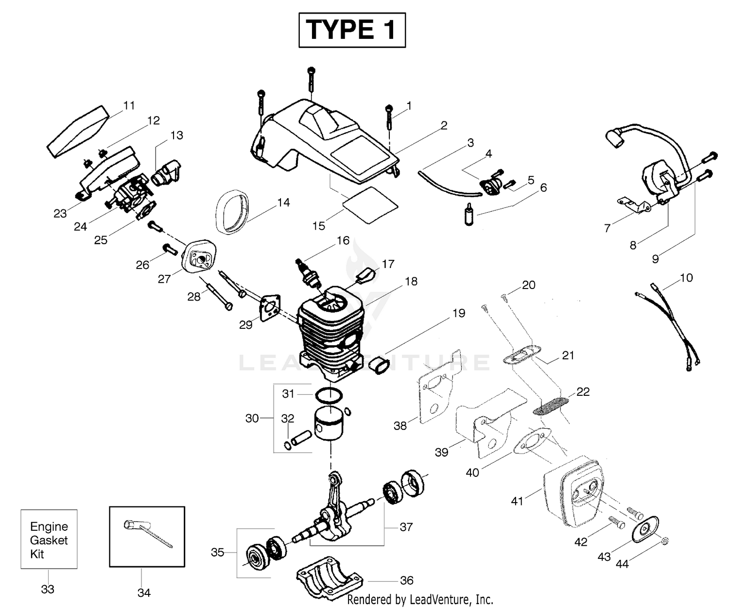 Engine Assembly Type 1