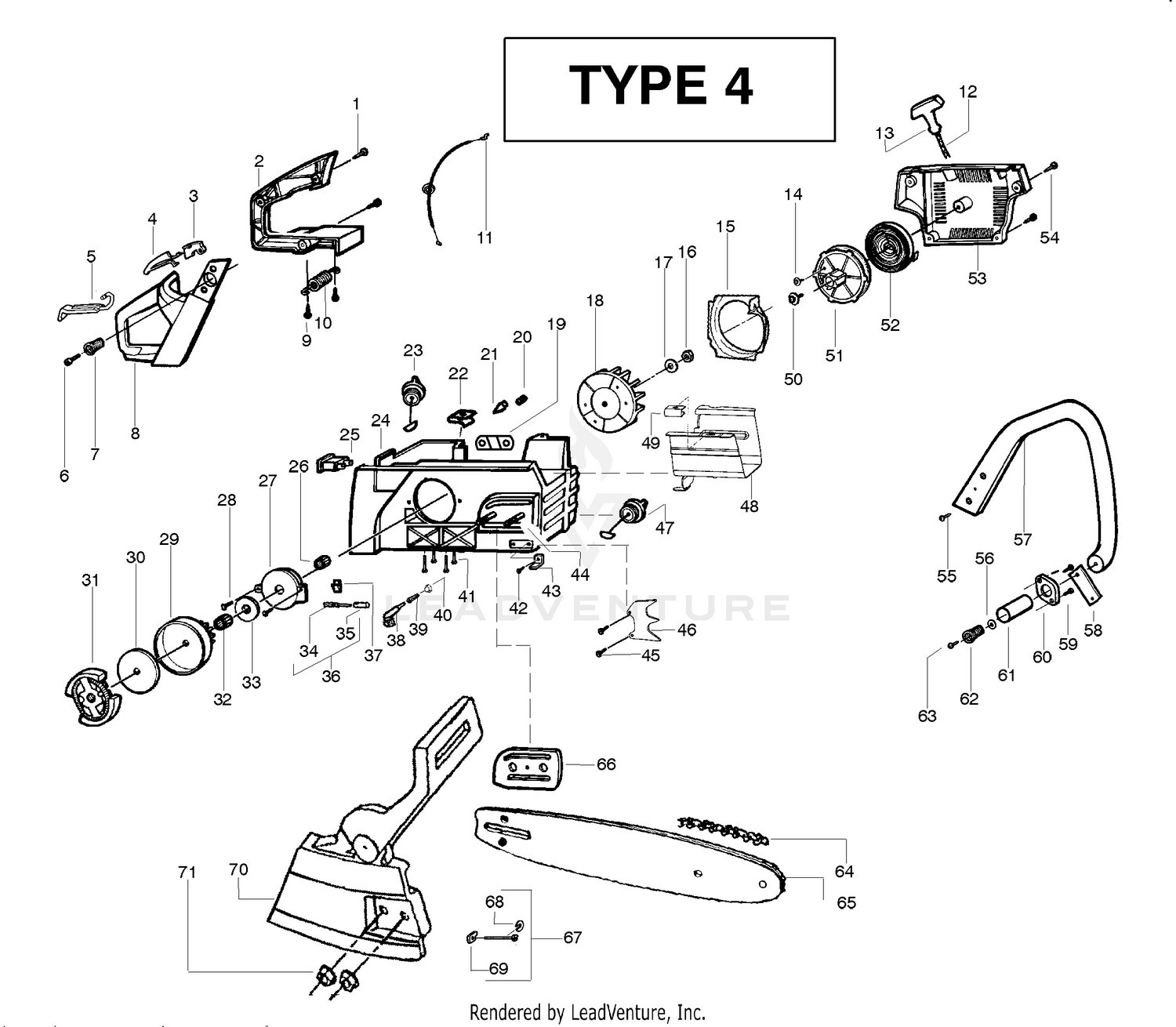 Handle, Chassis & Bar Assembly - Type 4