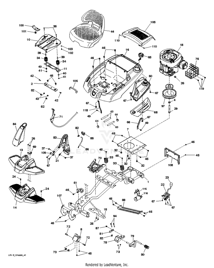 Poulan PB301 96022002600 2014 11 Riding Mower Partswarehouse