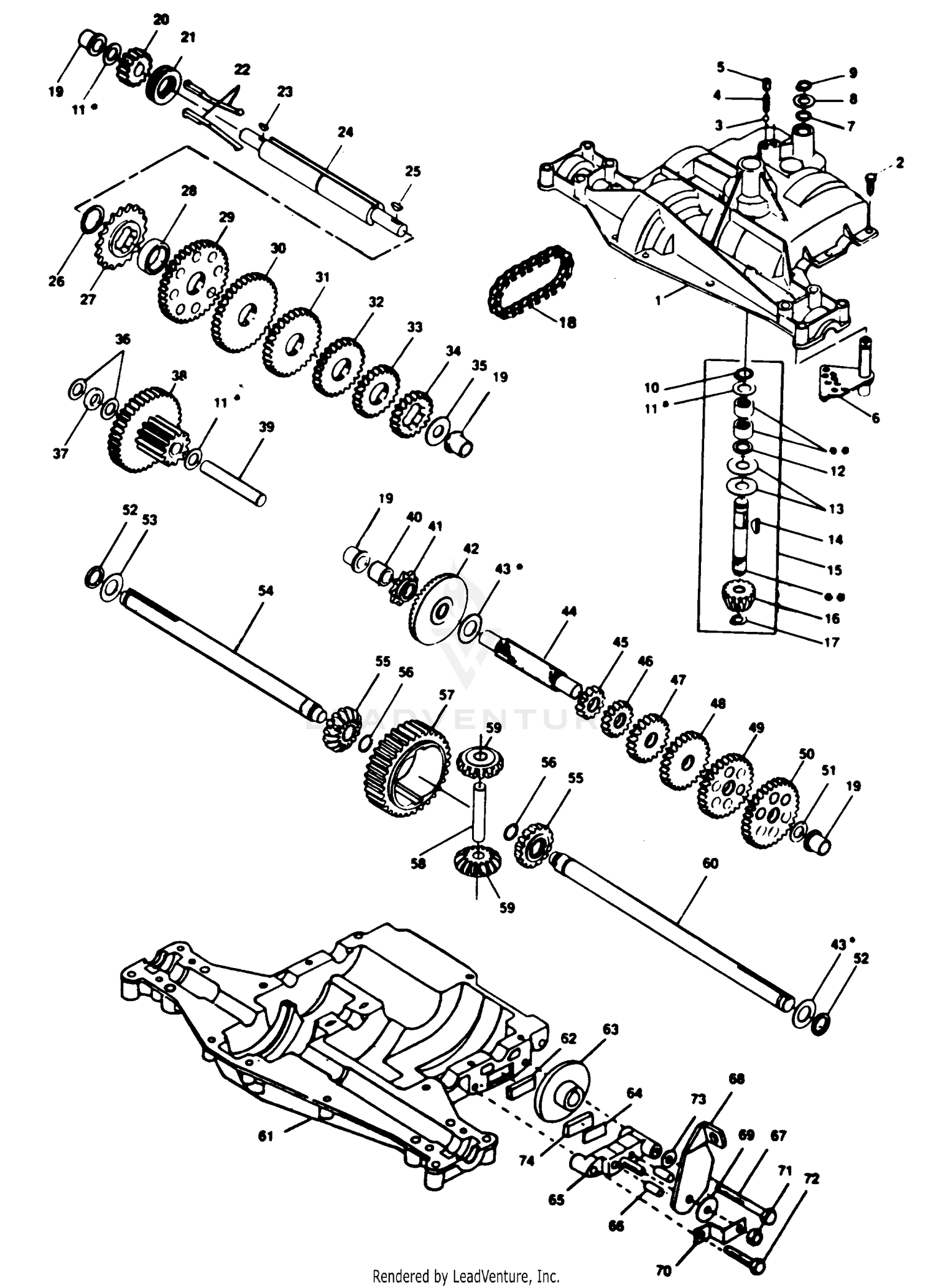 TRANSAXLE FOOTE - MODEL NUMBER 4360-07