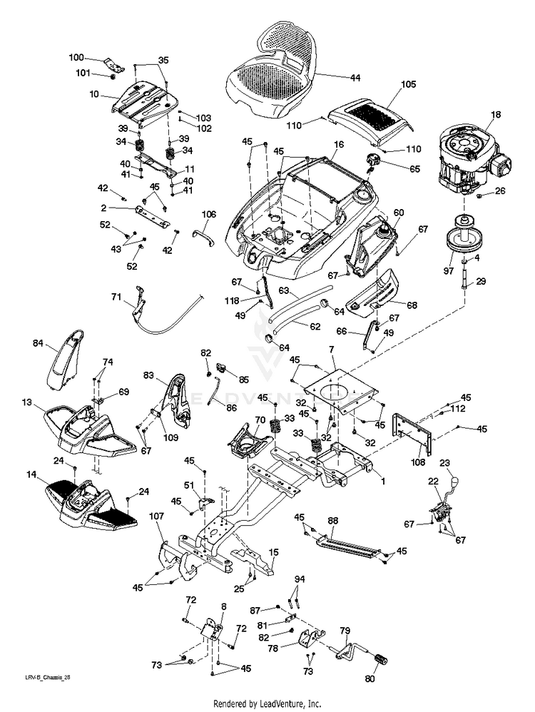 Poulan PB30 96022002000 (2013-06) Riding Mower