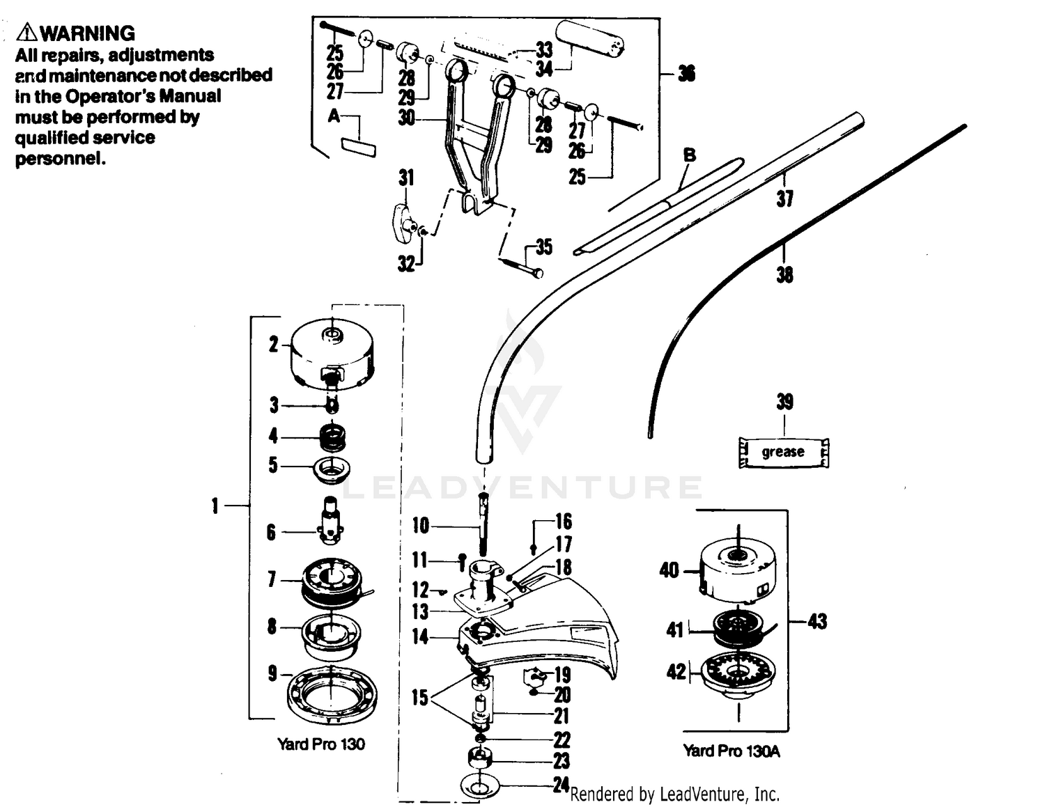 CUTTING HEAD & DRIVE SHAFT