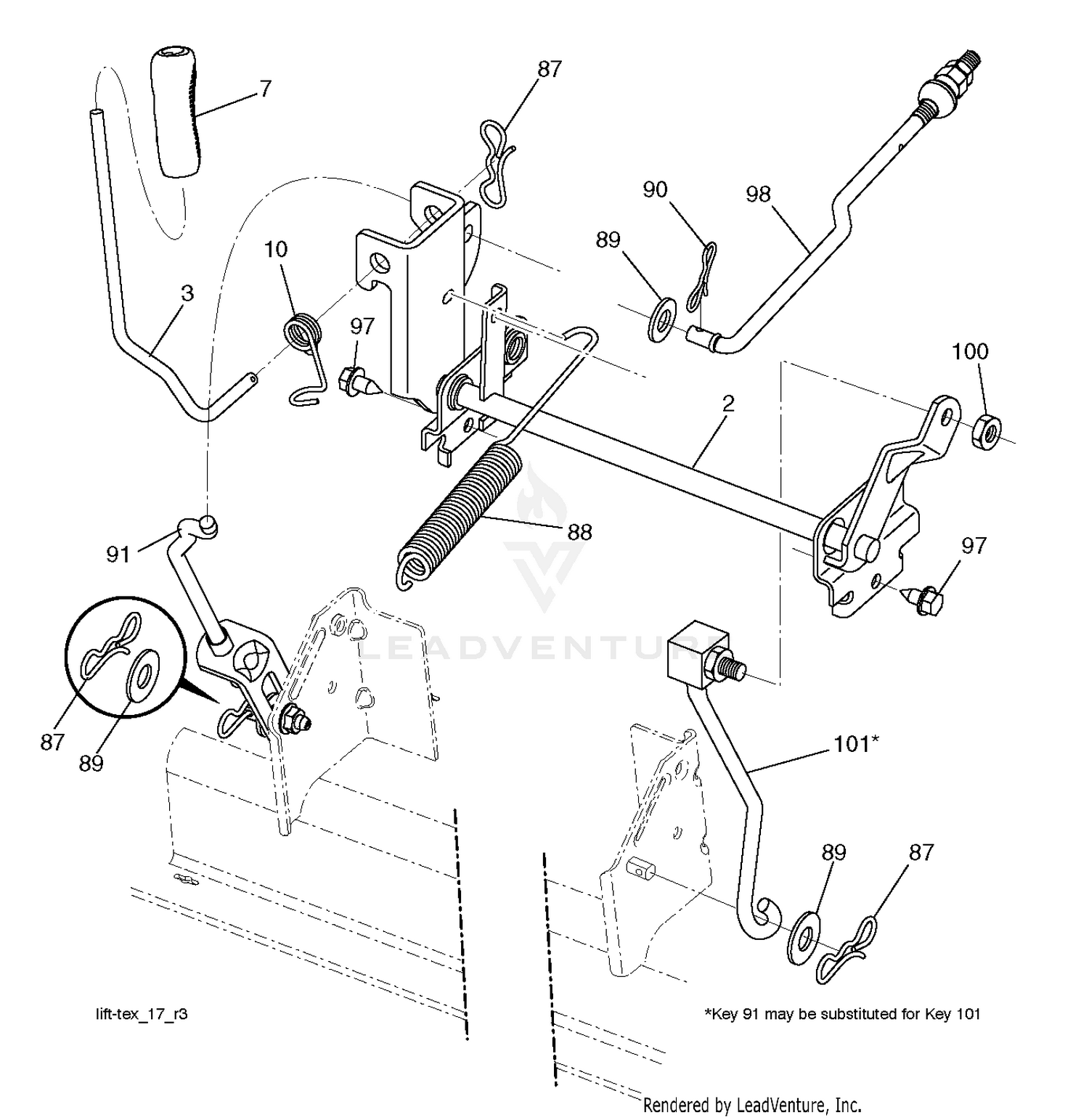 MOWER LIFT / DECK LIFT