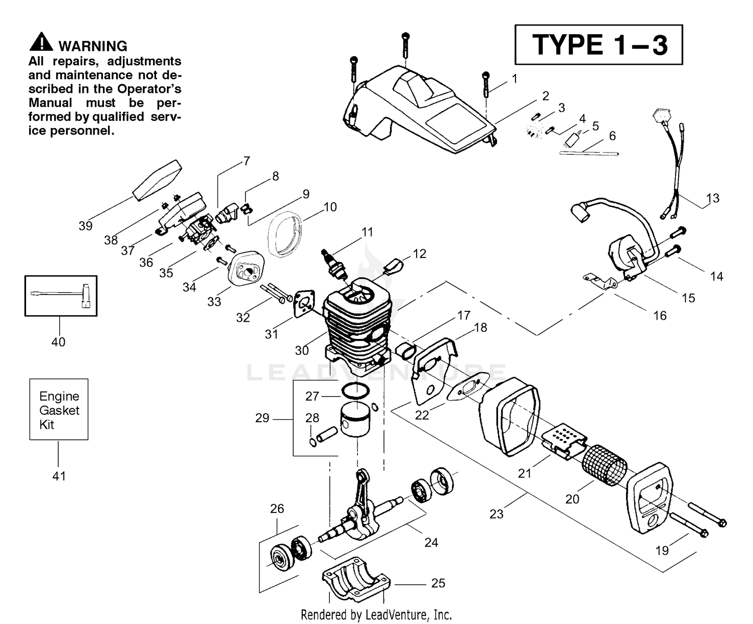 Engine Assembly Type 1-3