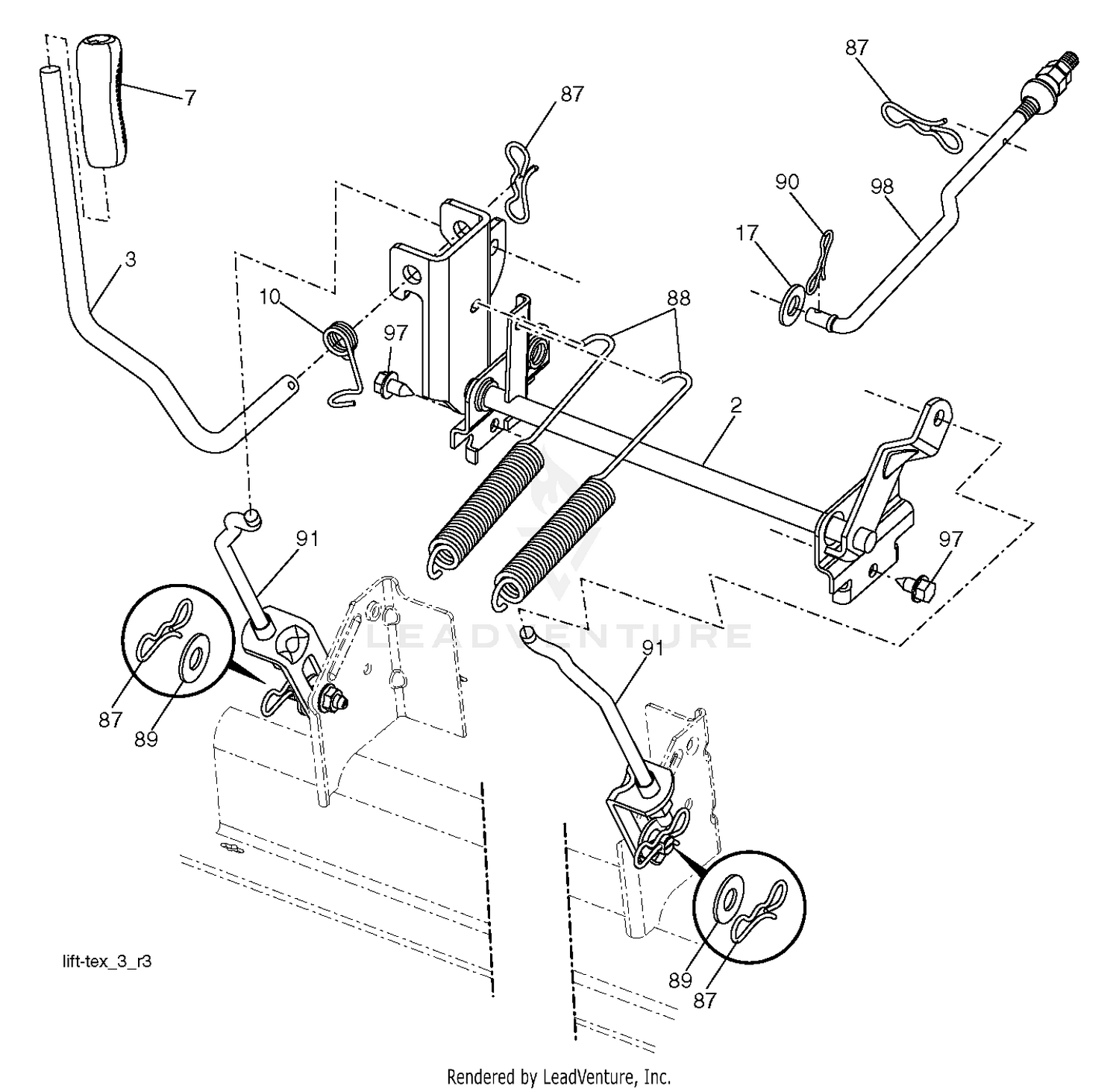 MOWER LIFT / DECK LIFT