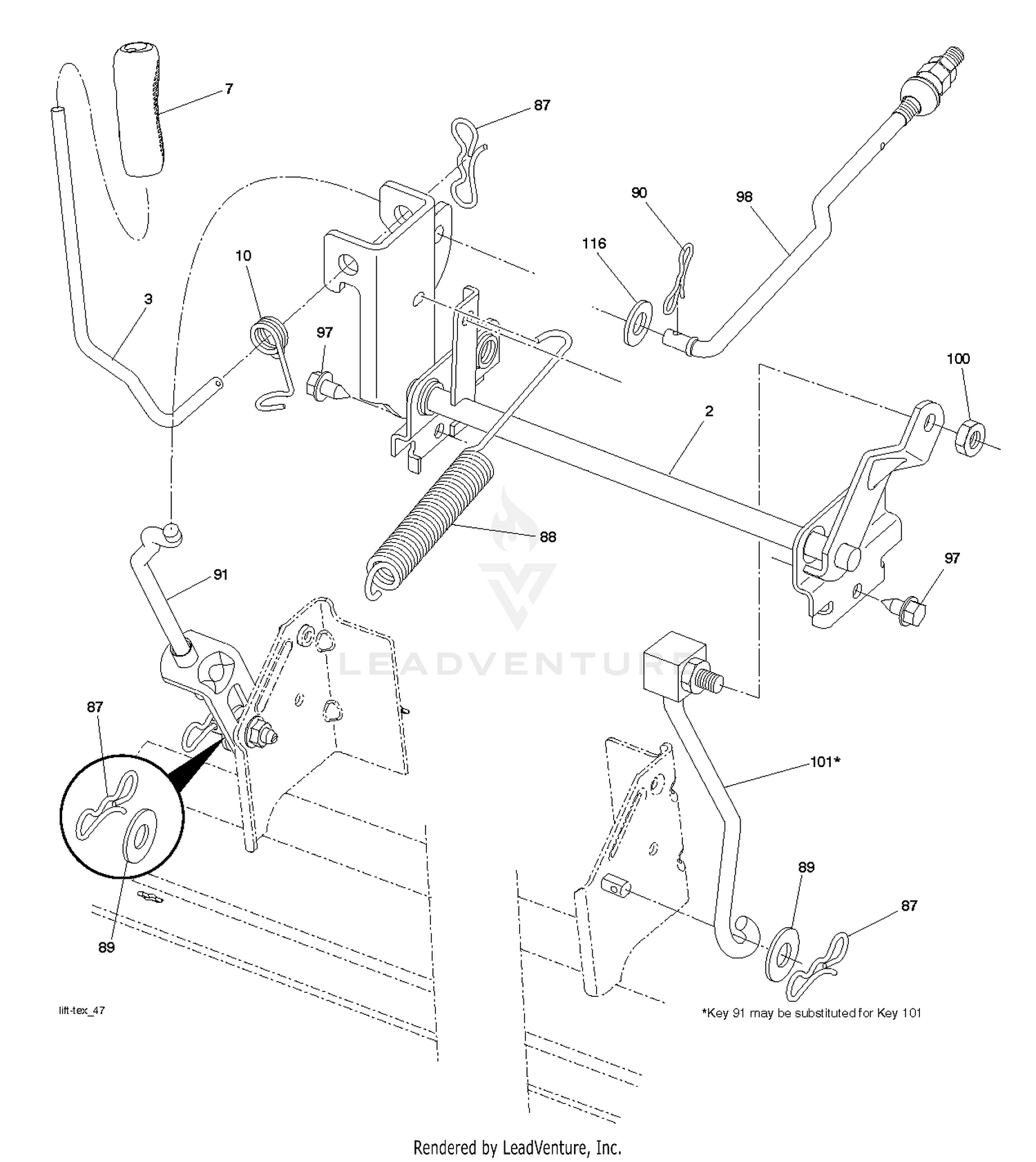 MOWER LIFT / DECK LIFT