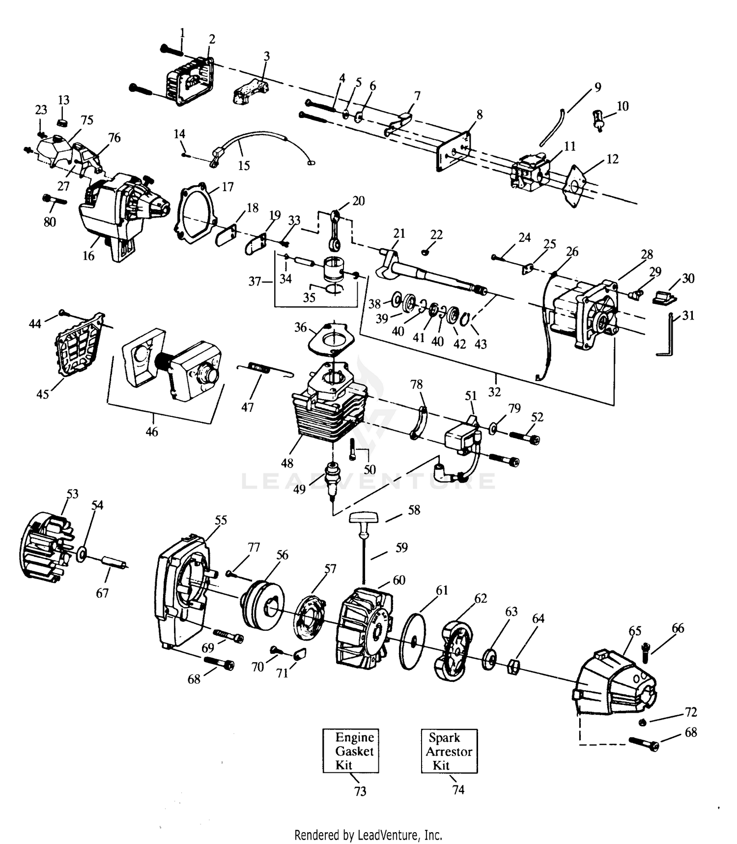 ENGINE & SHROUD