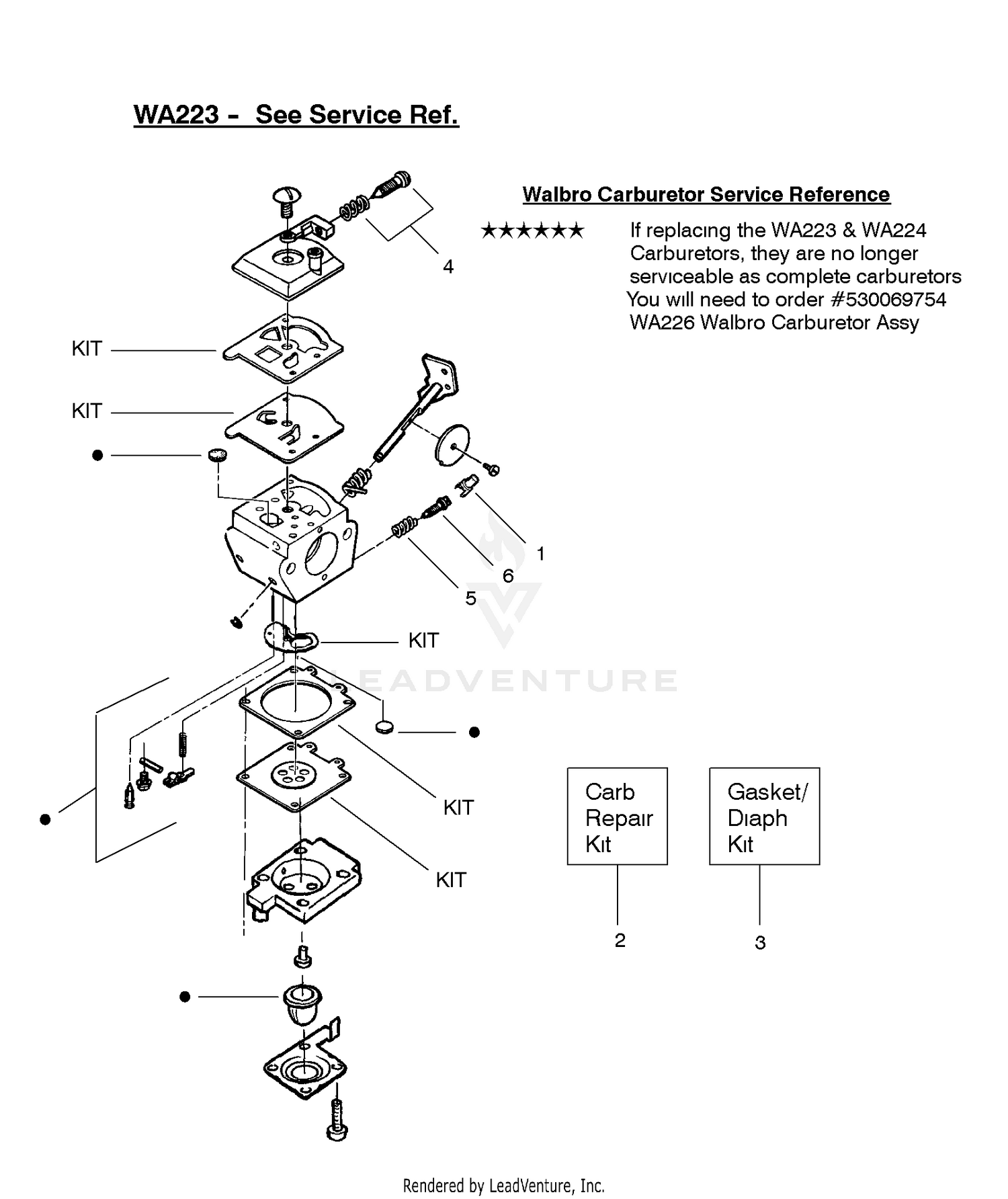Carburetor Assembly (WA223)