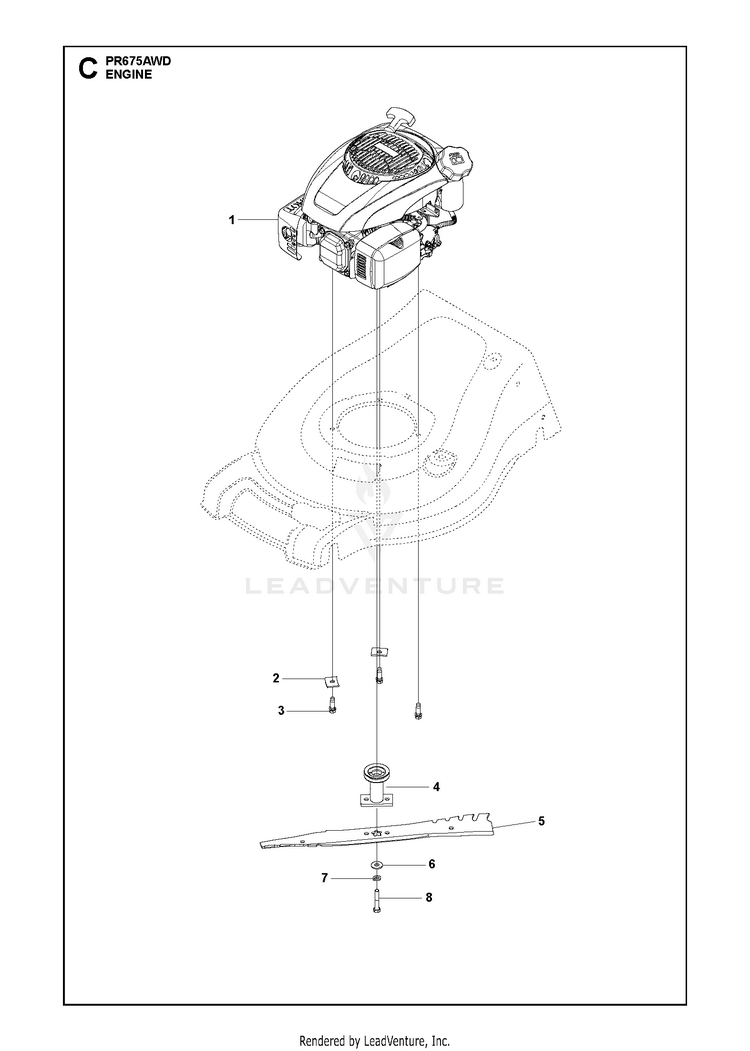 Poulan PR675AWD 96142014300 2016 09 Walk Behind Mower